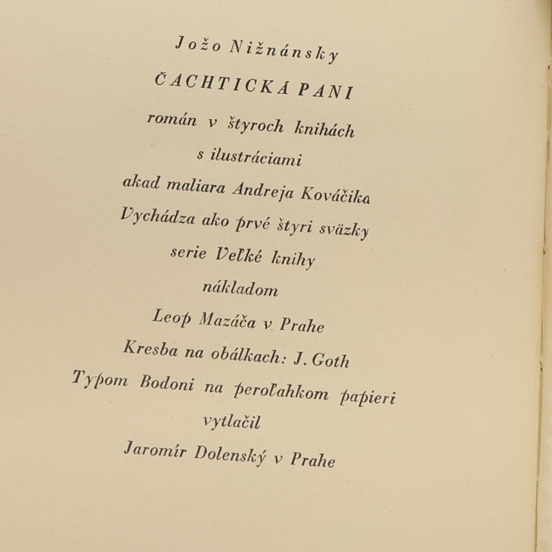 Jožo Nižnánsky Čachtická pani. Kniha druhá