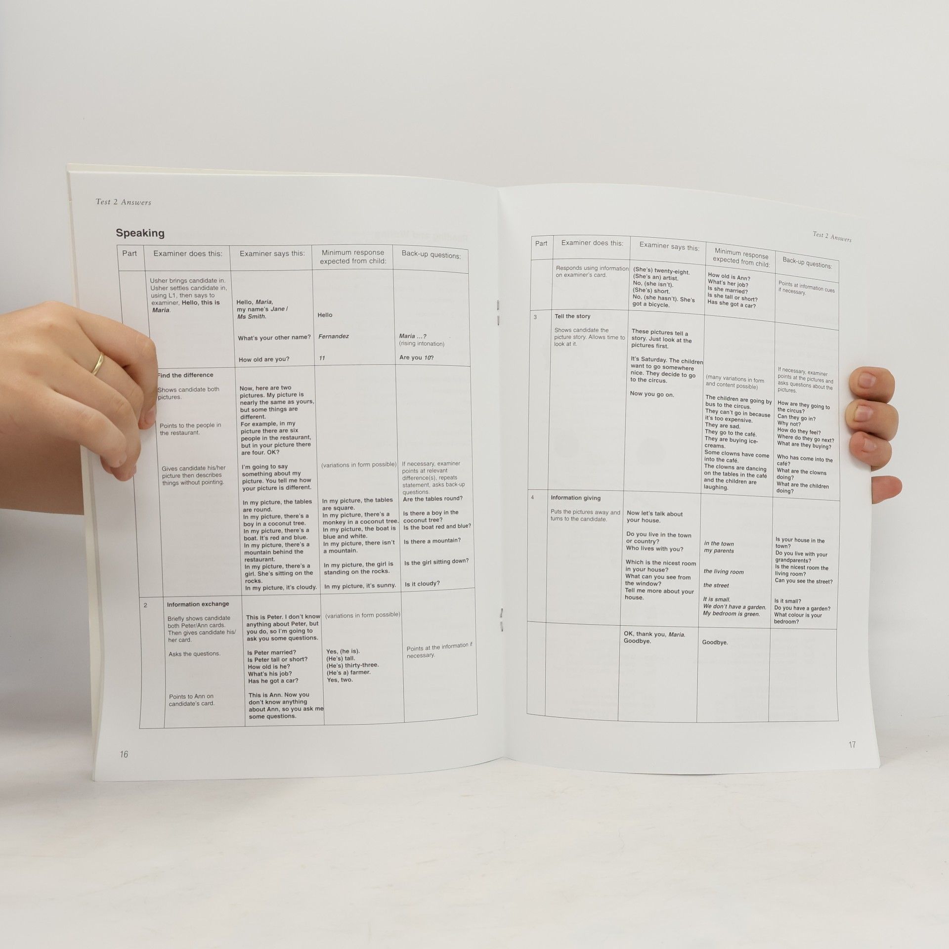 University of Cambridge Local Examinations Syndicate Cambridge Young Learners English Tests - 2: Cambridge Flyers 2 Answer Booklet