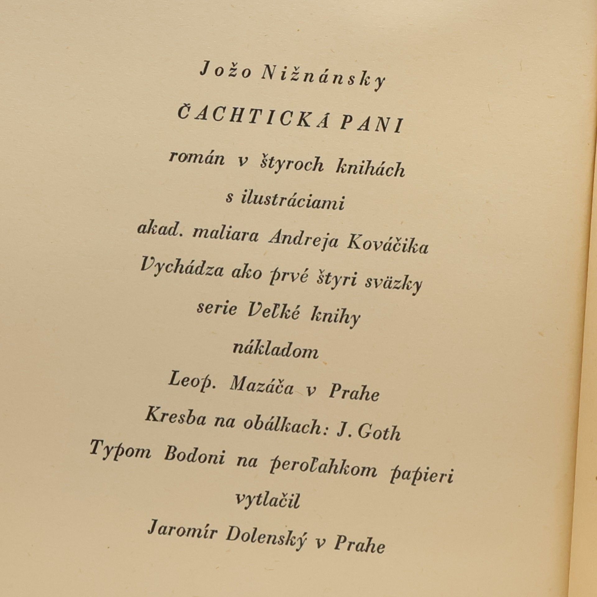 Jozef Nižnánsky Čachtická paní 3