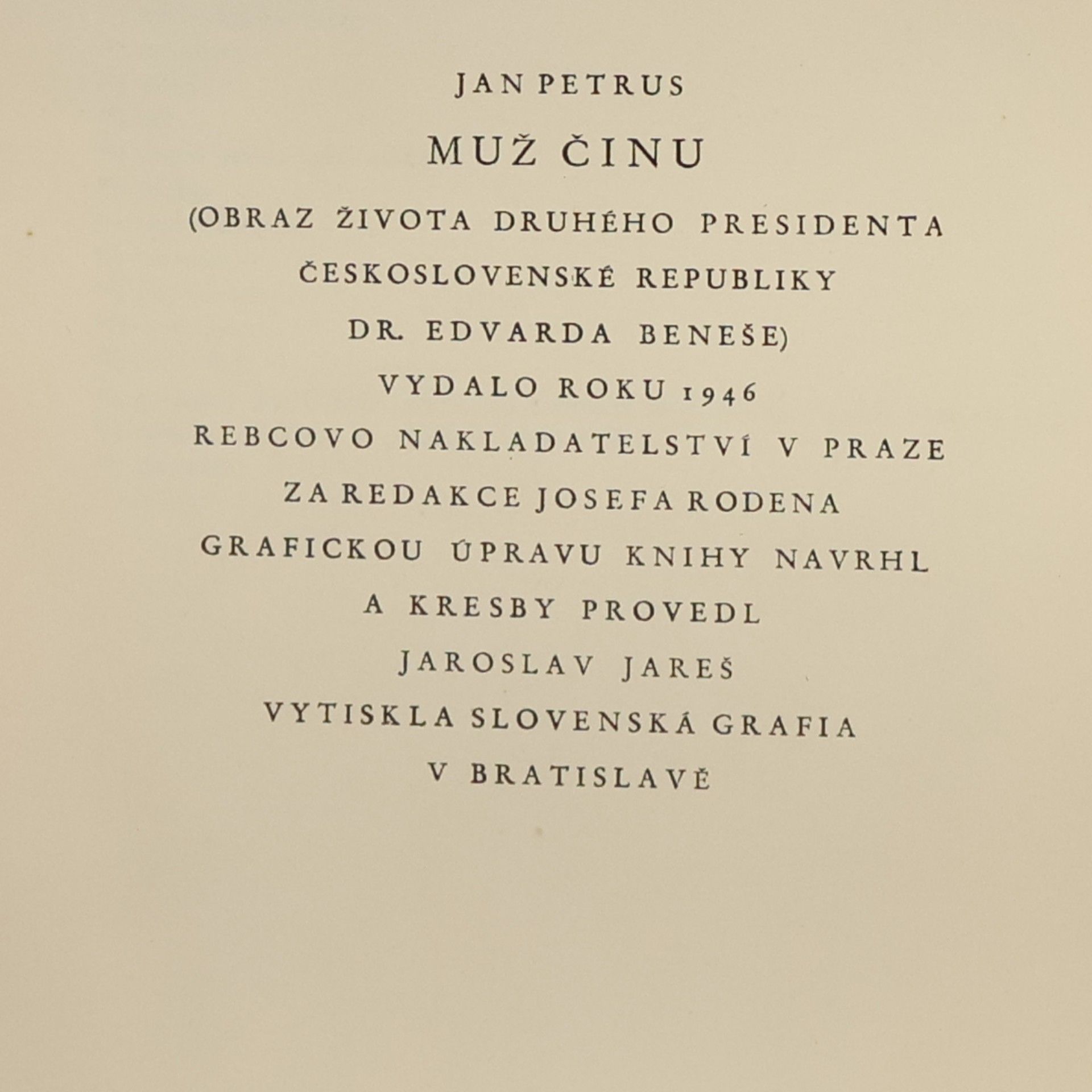 Jan Petrus Muž činu