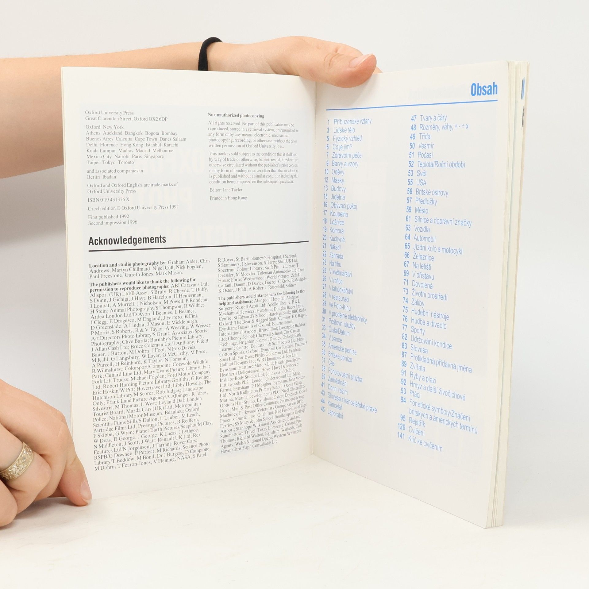 Jane Taylor Oxford Photo Dictionary. Anglicko-český