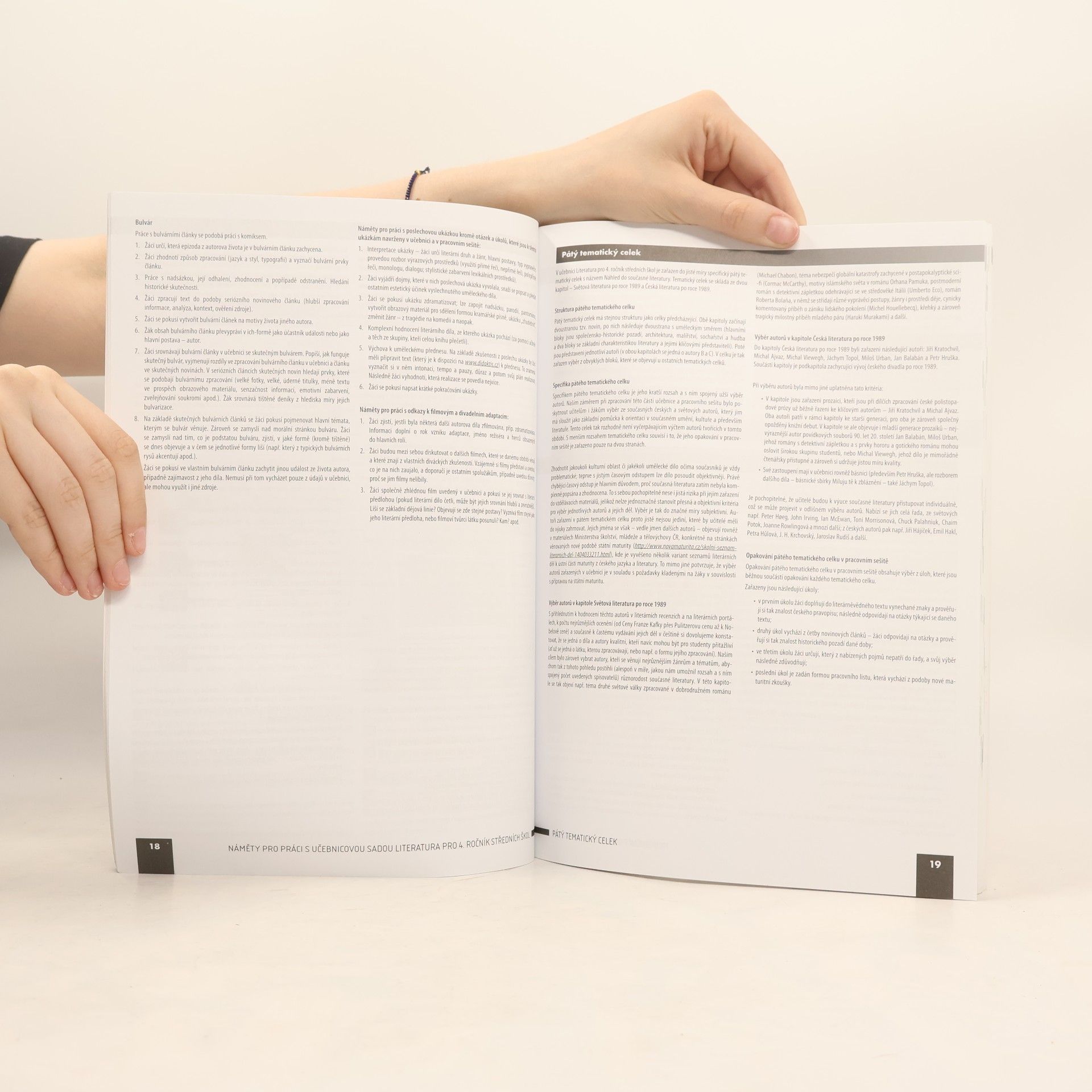 Lukáš Andree Literatura pro 4. ročník středních škol
