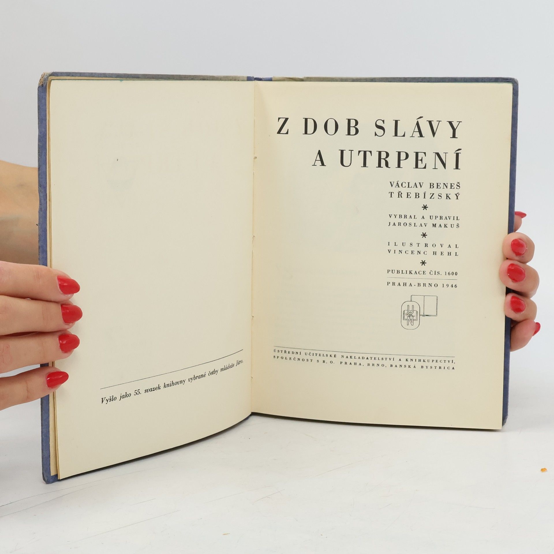 Václav Beneš Třebízský Z dob slávy a utrpení