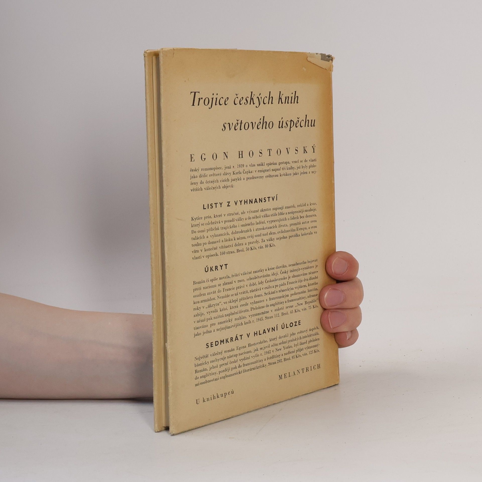 Egon Hostovský Cizinec hledá byt