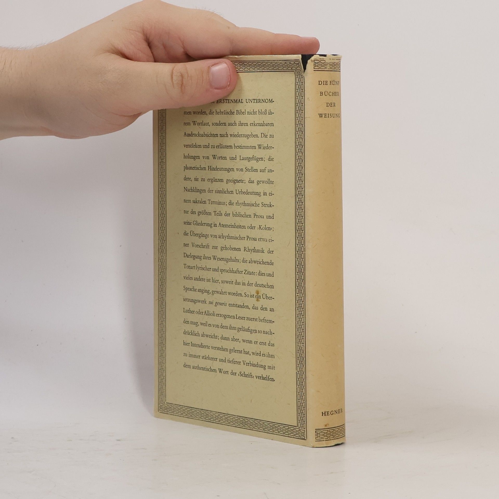 Franz Rosenzweig Die fünf Bücher der Weisung
