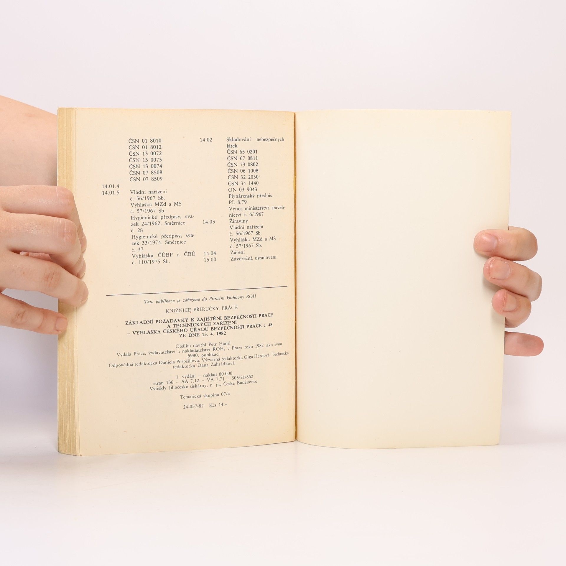 Various authors Základní požadavky k zajištění bezpečnosti práce a technických zařízení