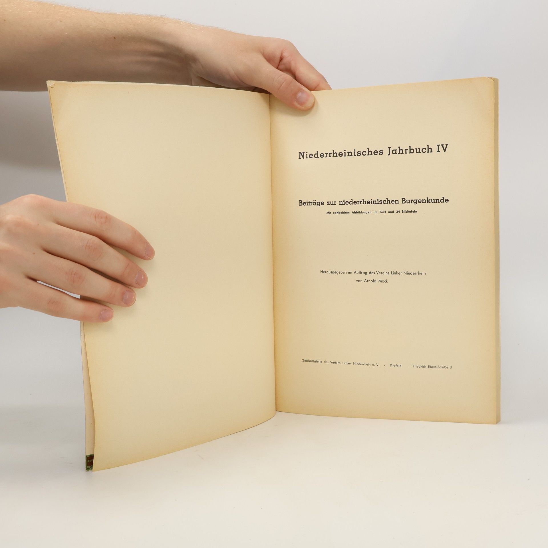 Autorenkollektiv Niederrheinisches Jahrbuch, Band IV.