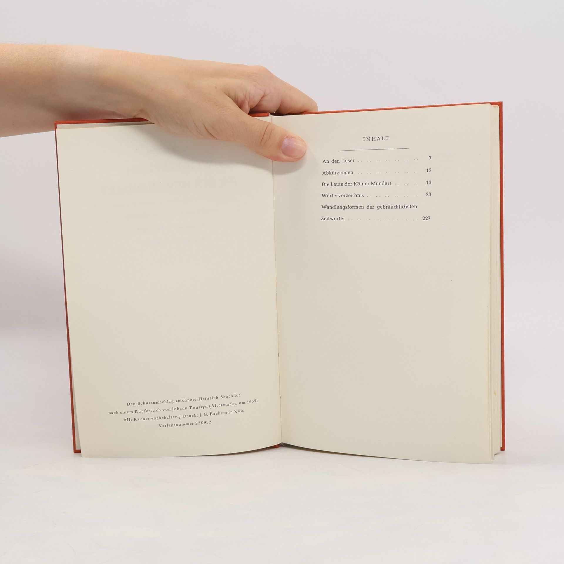 Fritz Hönig Wörterbuch der Kölner Mundart