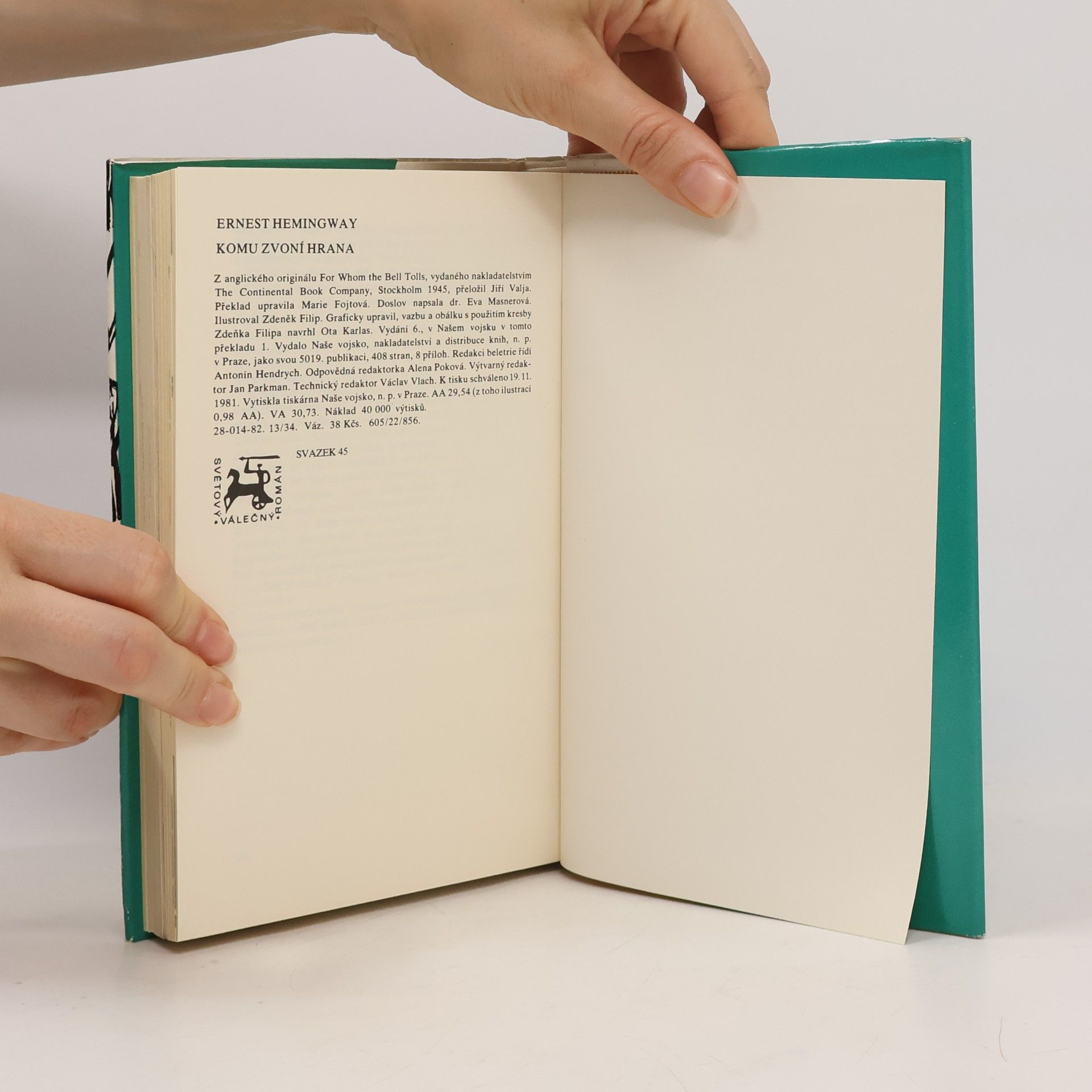 Ernest Hemingway Komu zvoní hrana