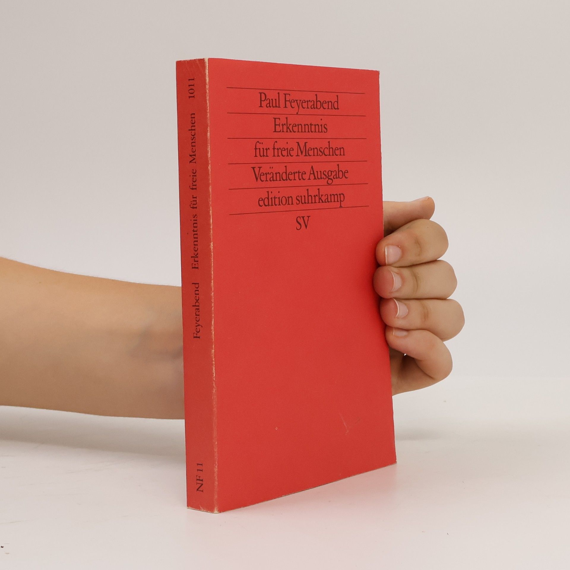 Feyerabend Paul Erkenntnis für freie Menschen. Veränderte Ausgabe