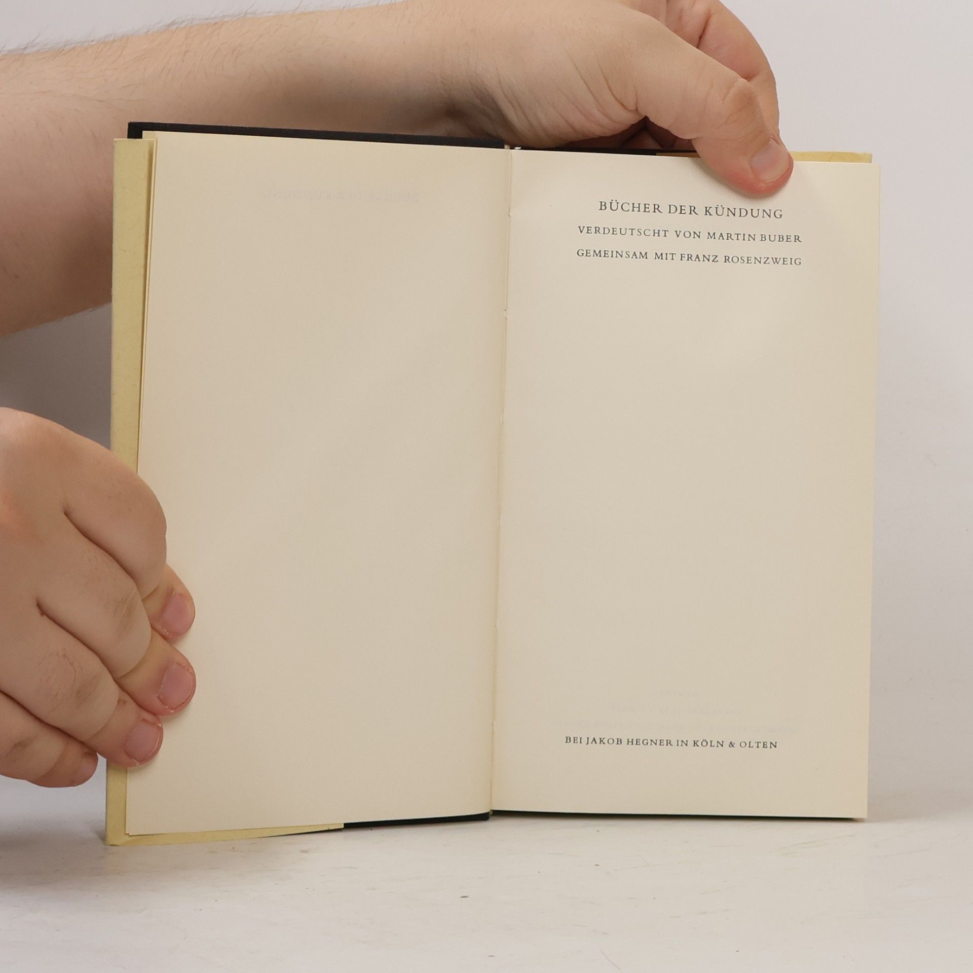 Martin Buber Bücher der Kündung