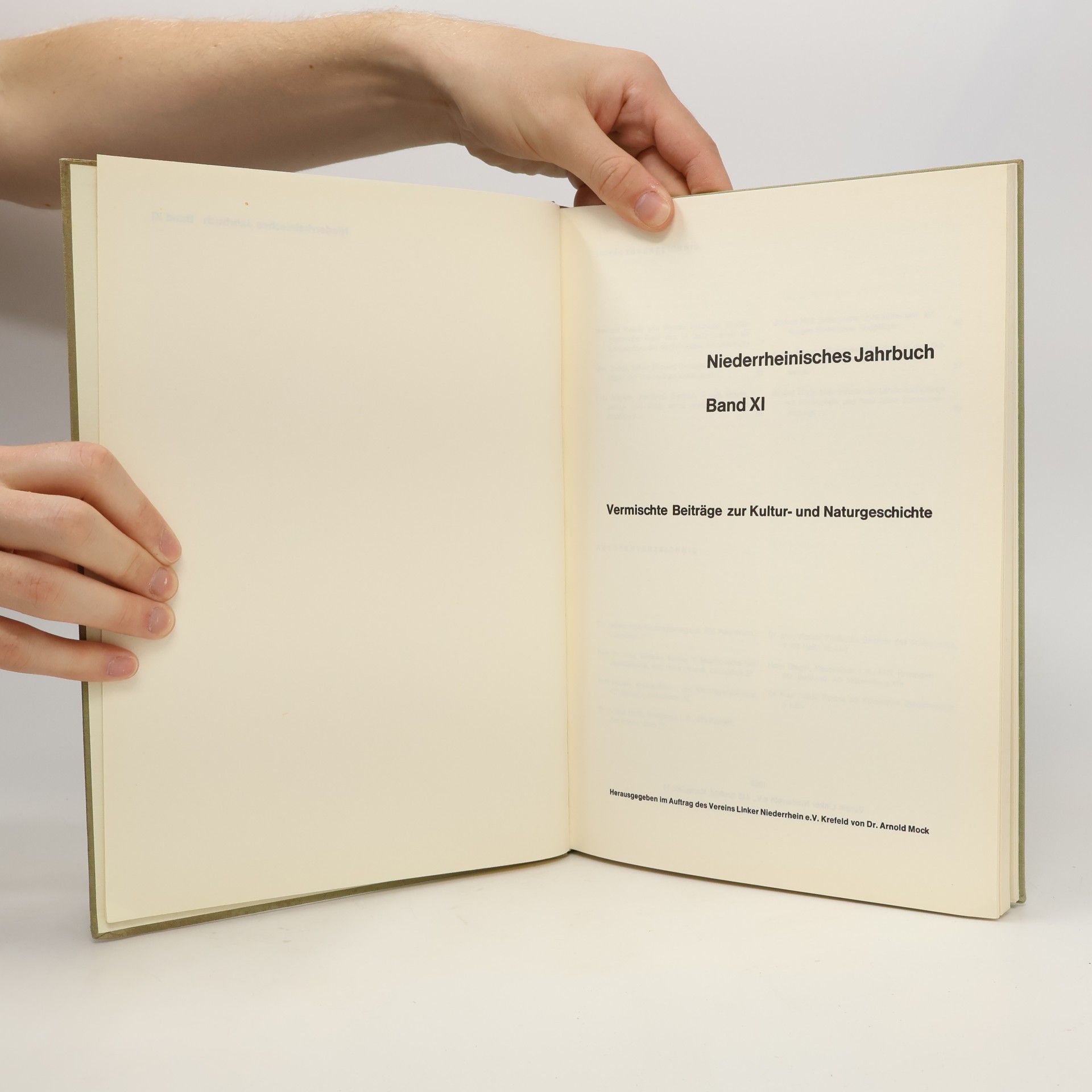 AA.VV. Niederrheinisches Jahrbuch XI.