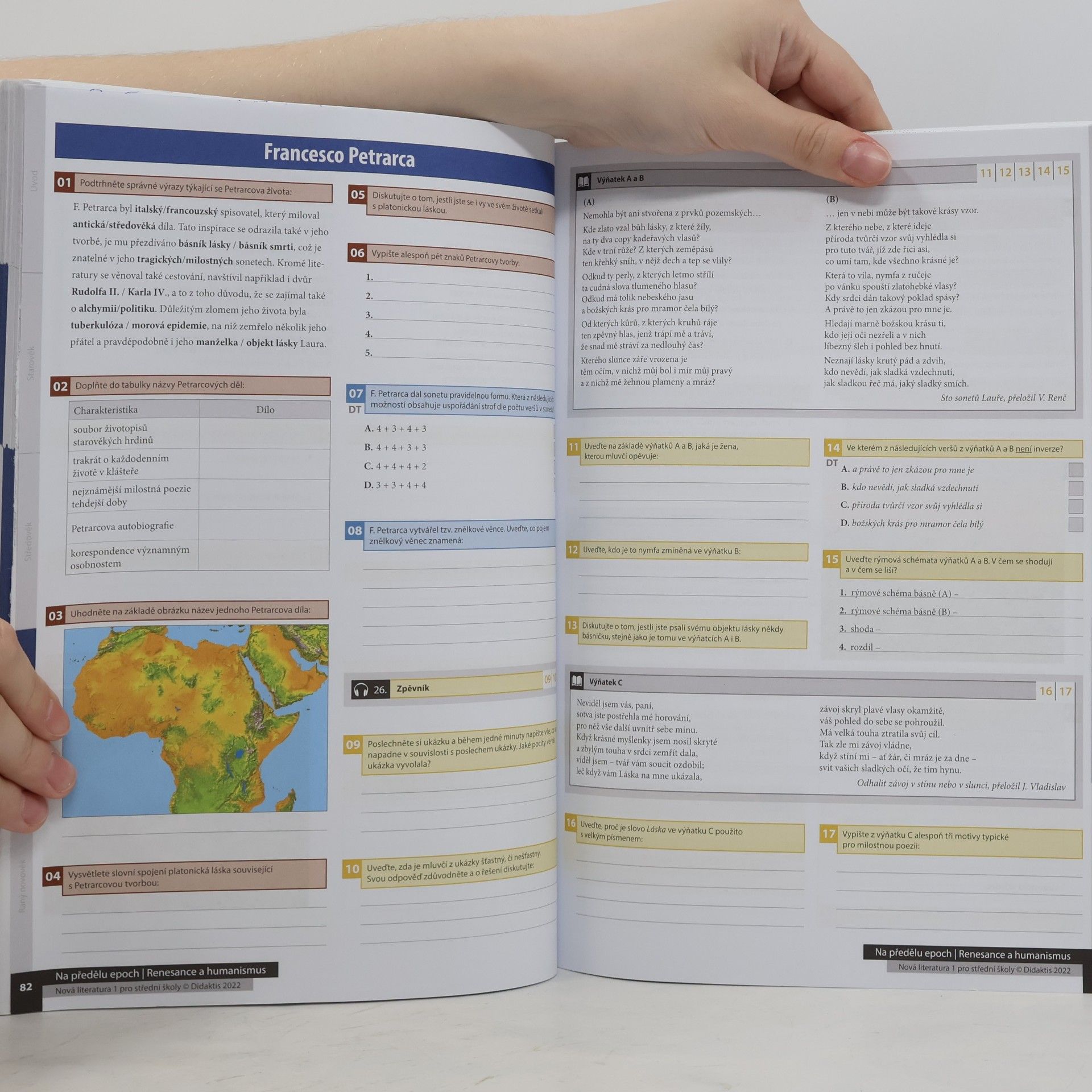 Various authors Nová literatura pro střední školy 1. Pracovní sešit
