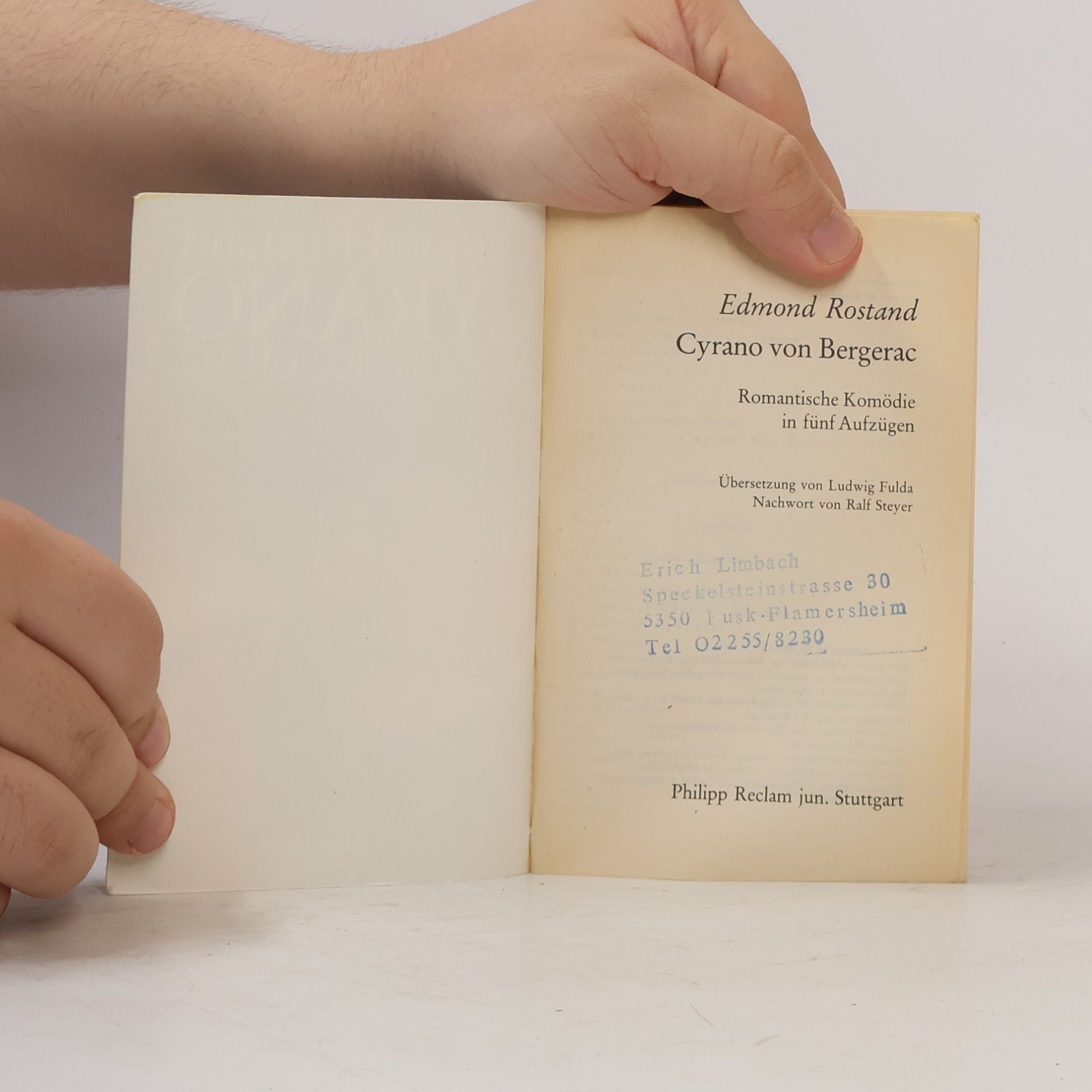 Edmond Rostand Cyrano von Bergerac