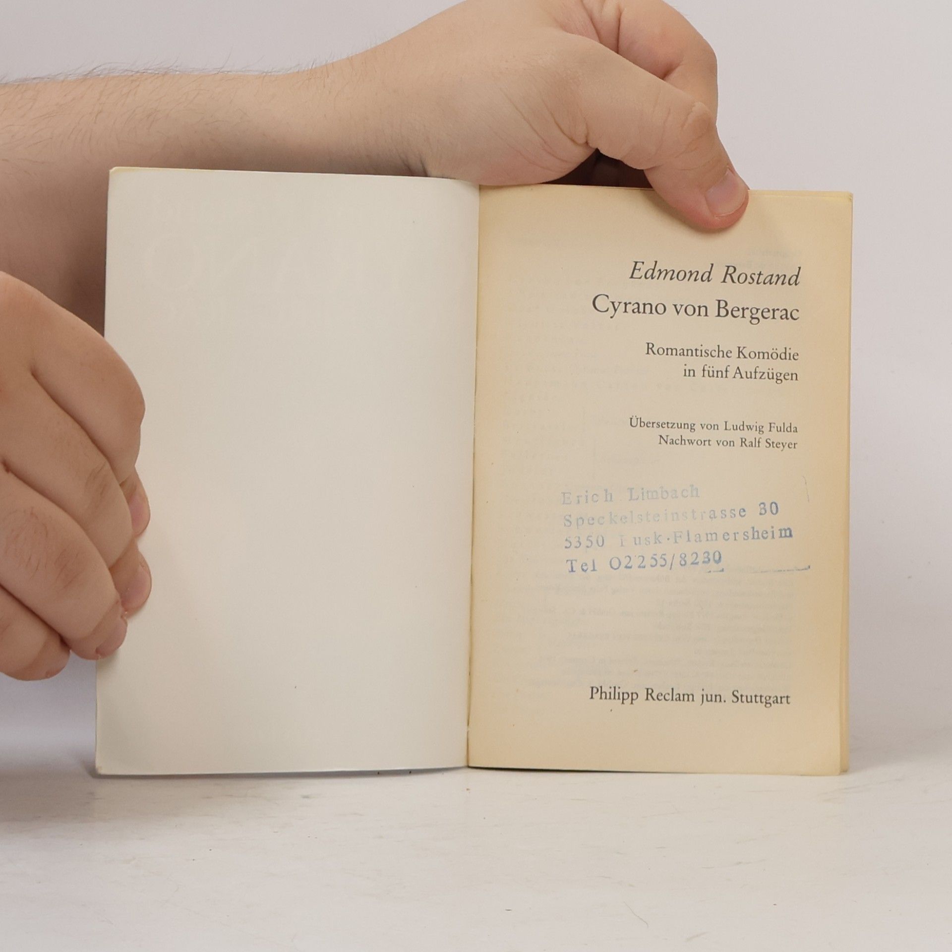 Edmond Rostand Cyrano von Bergerac