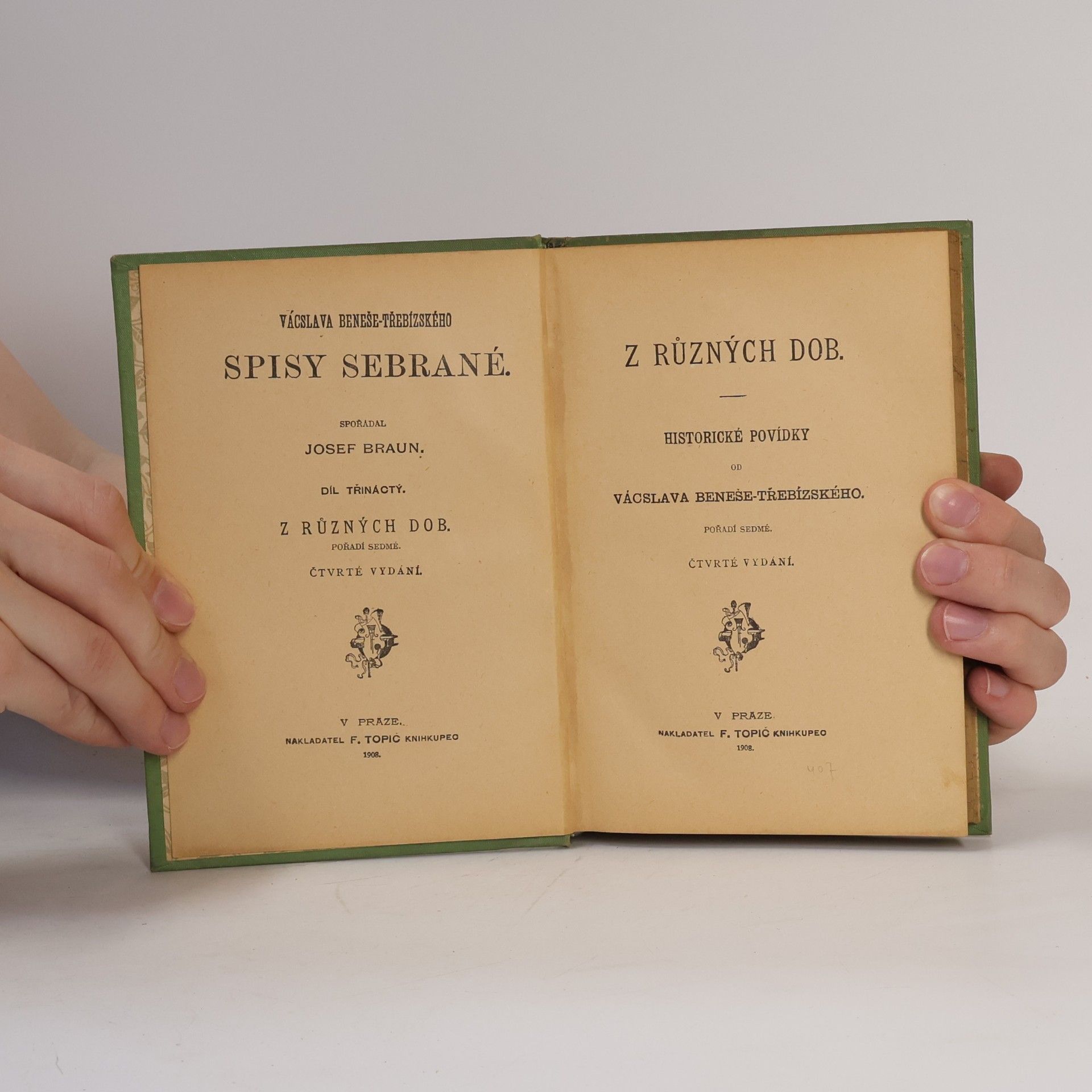 Václav Beneš Třebízský Sebrané spisy Václava Beneše Třebízského. Z různých dob 7