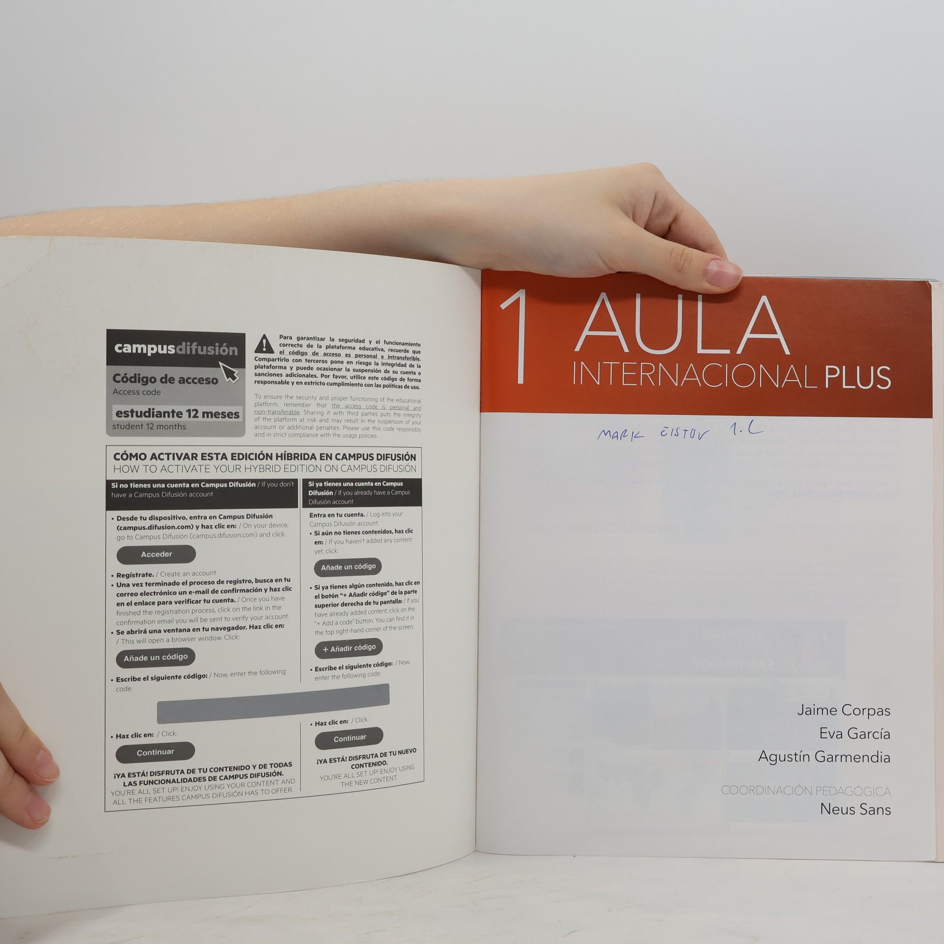 Jaime Corpas Aula Internacional Plus 1 Edición Híbrida