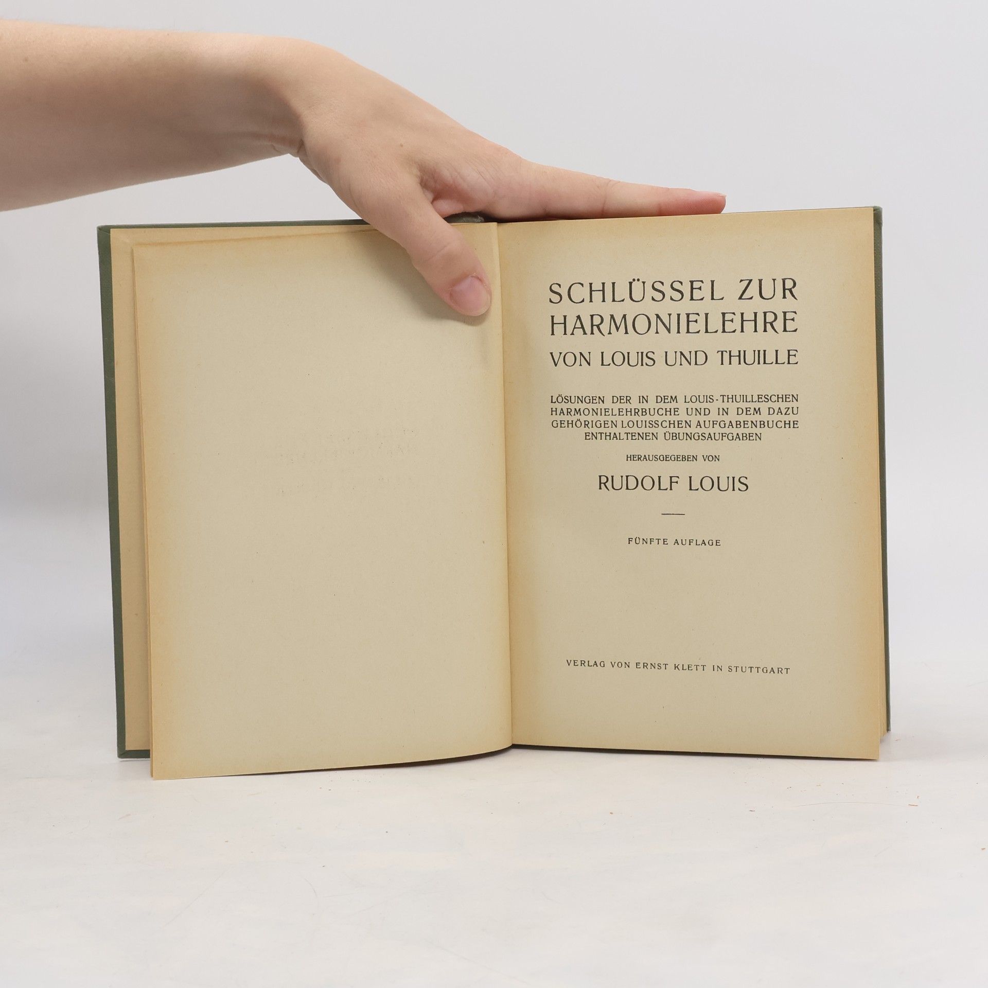 Rudolf Louis Harmonielehre. Schlussel zur Harmonielehre