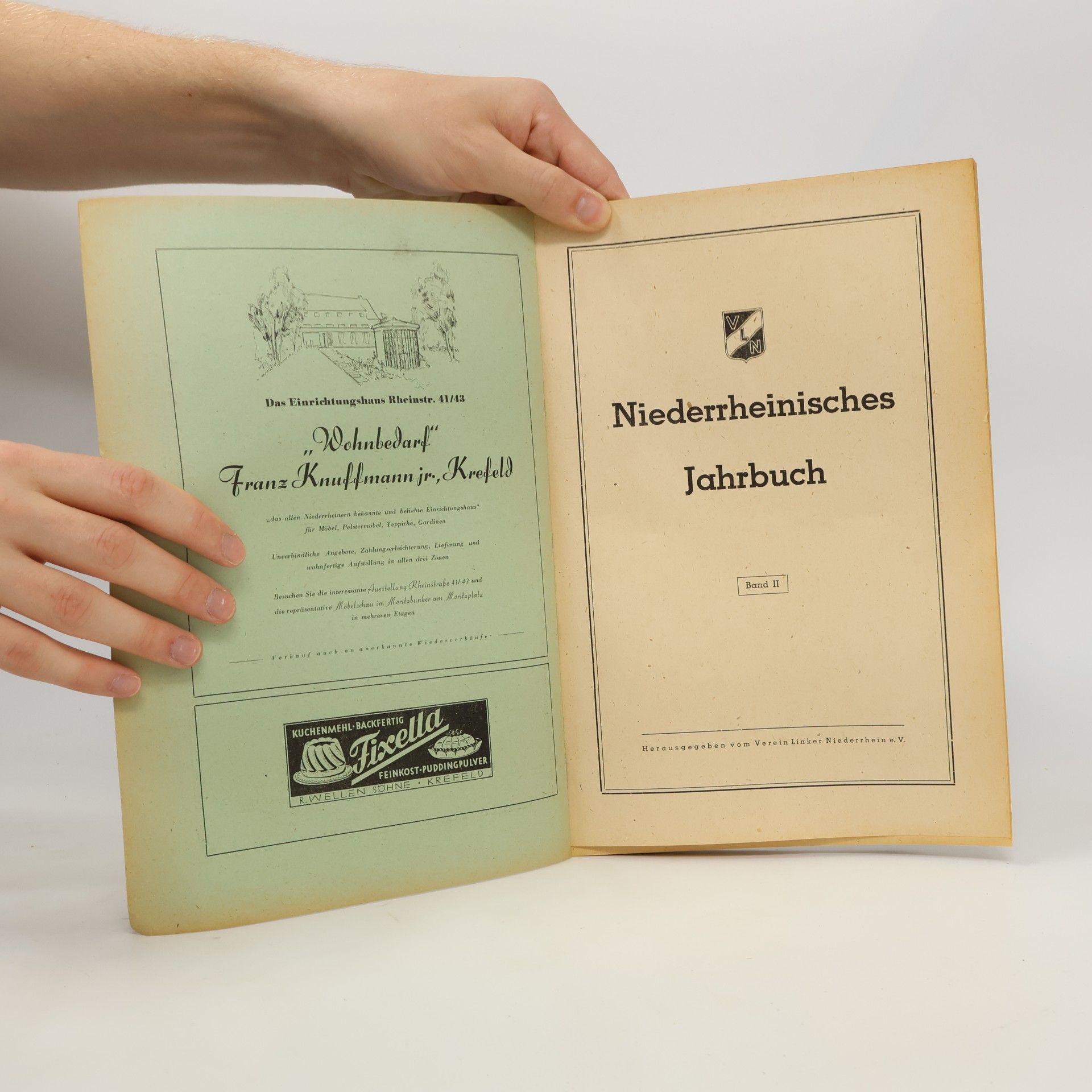 AA.VV. Niederrheinisches Jahrbuch II.