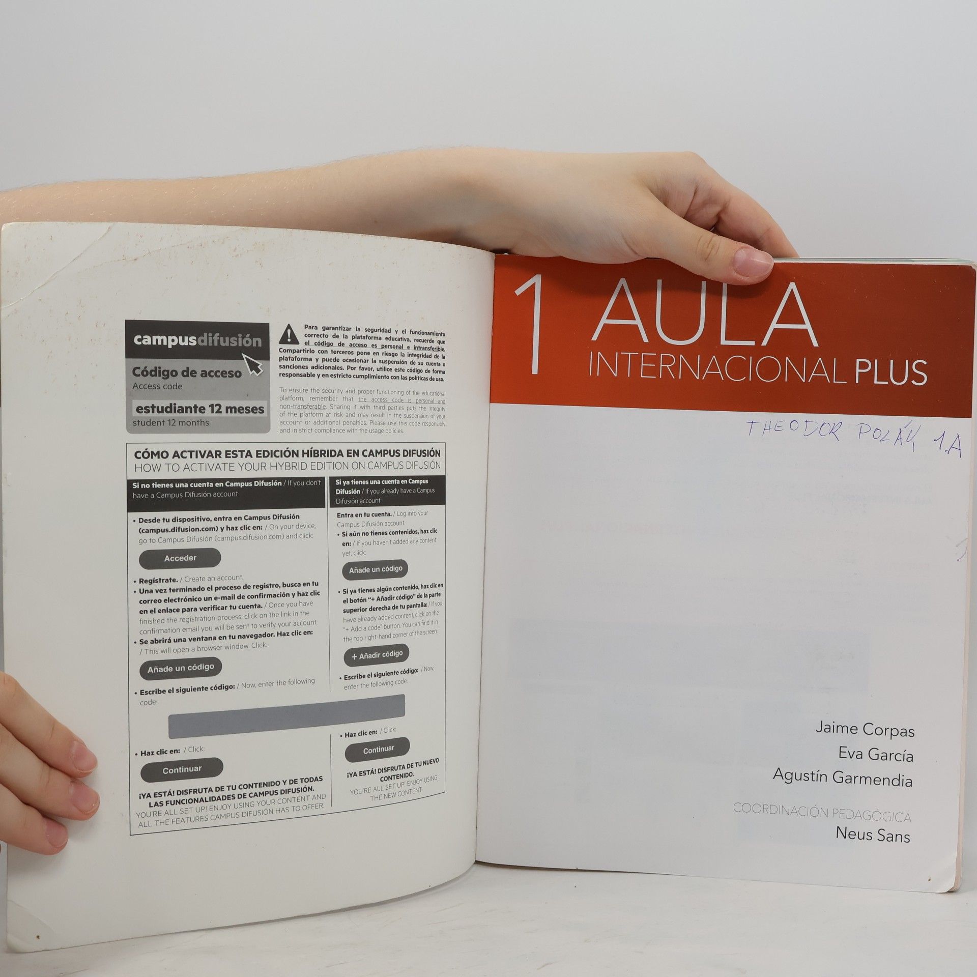 Jaime Corpas Aula Internacional Plus 1 Edición Híbrida
