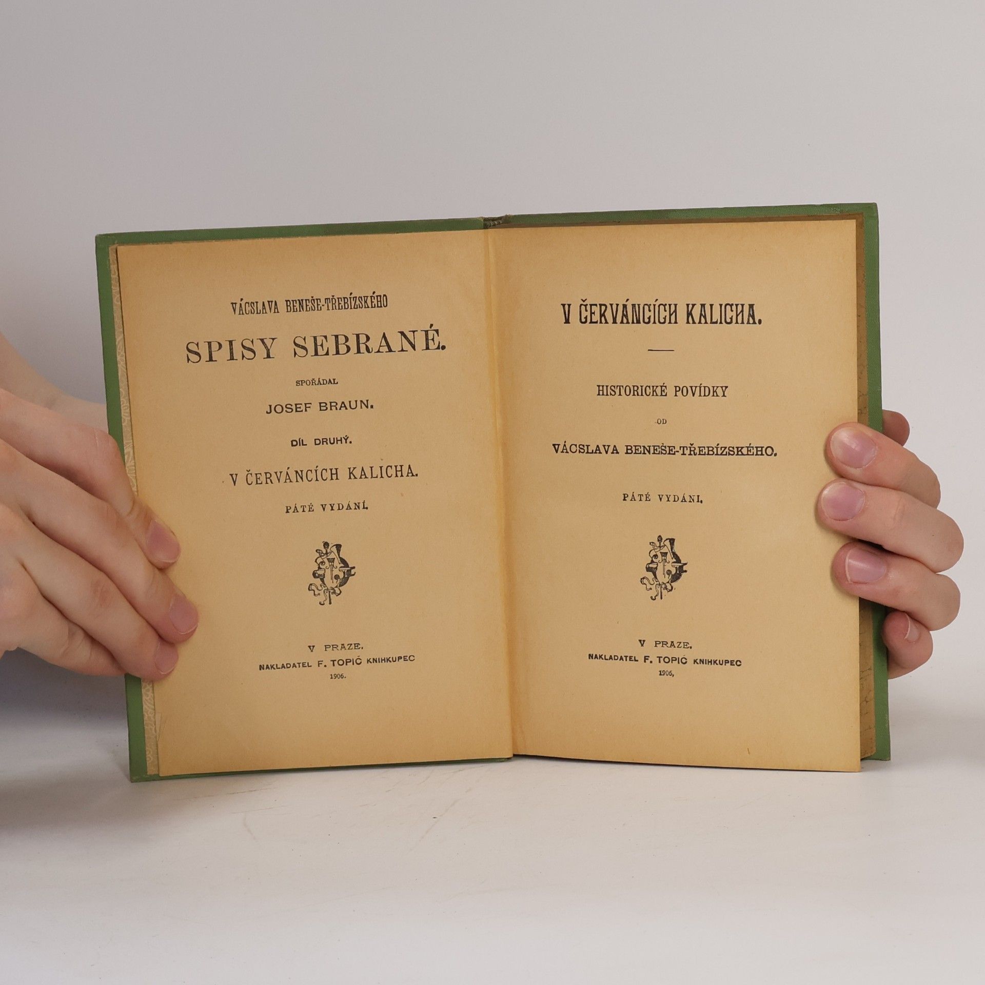 Václav Beneš Třebízský Sebrané spisy Václava Beneše Třebízského. V červáncích kalicha