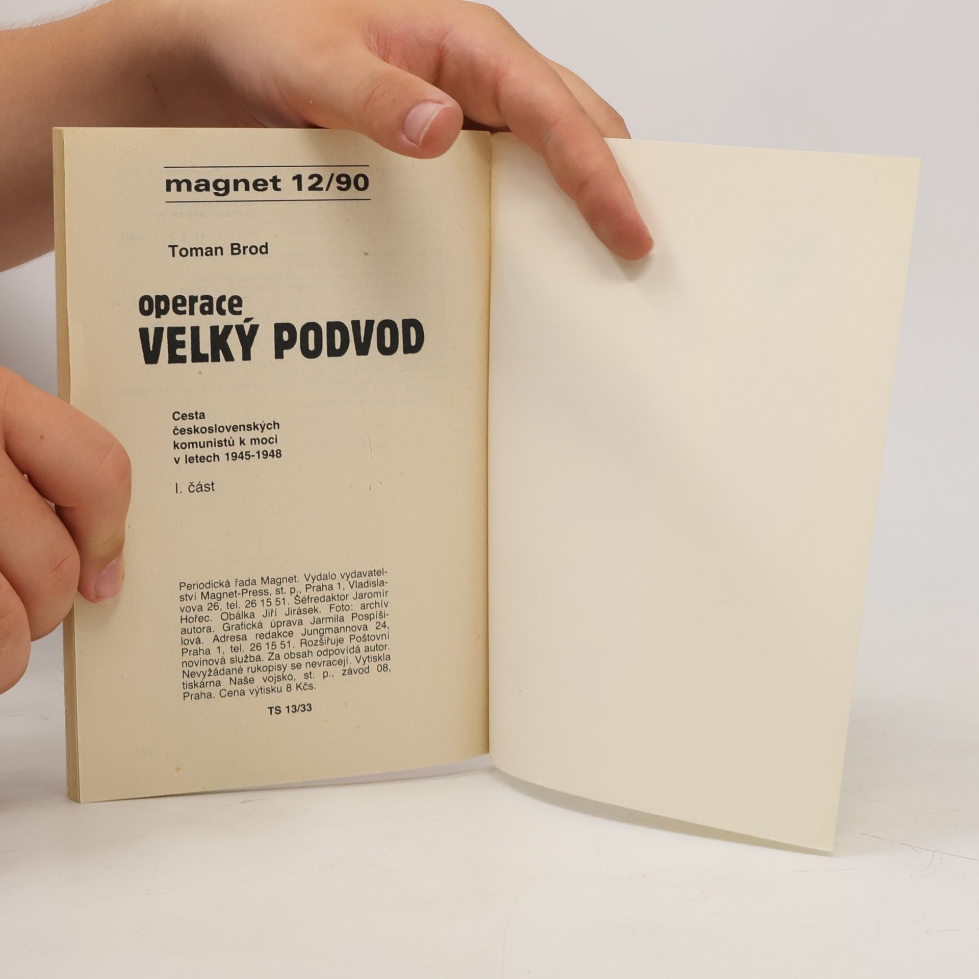Toman Brod Operace Velký podvod