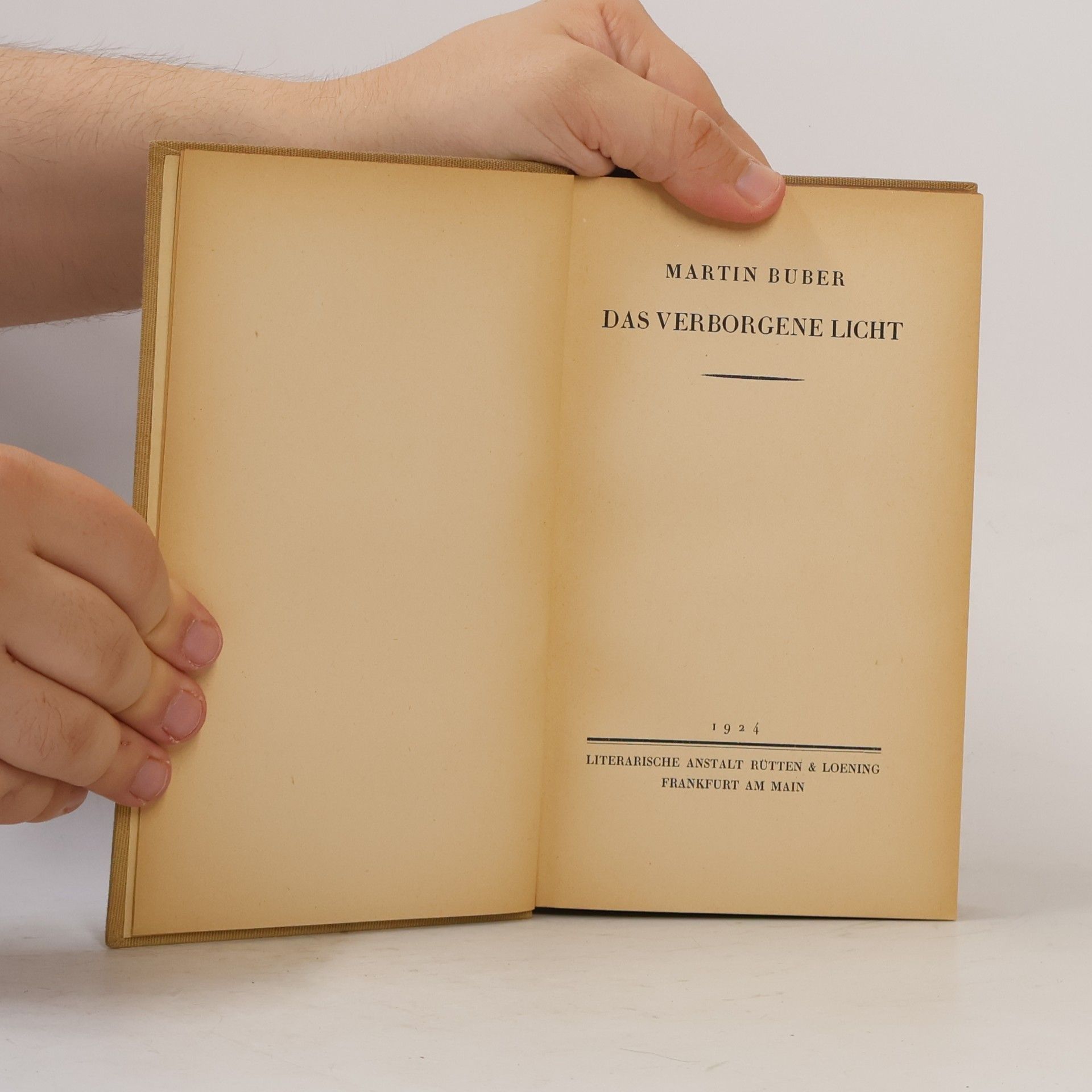 Martin Buber Das verborgene Licht