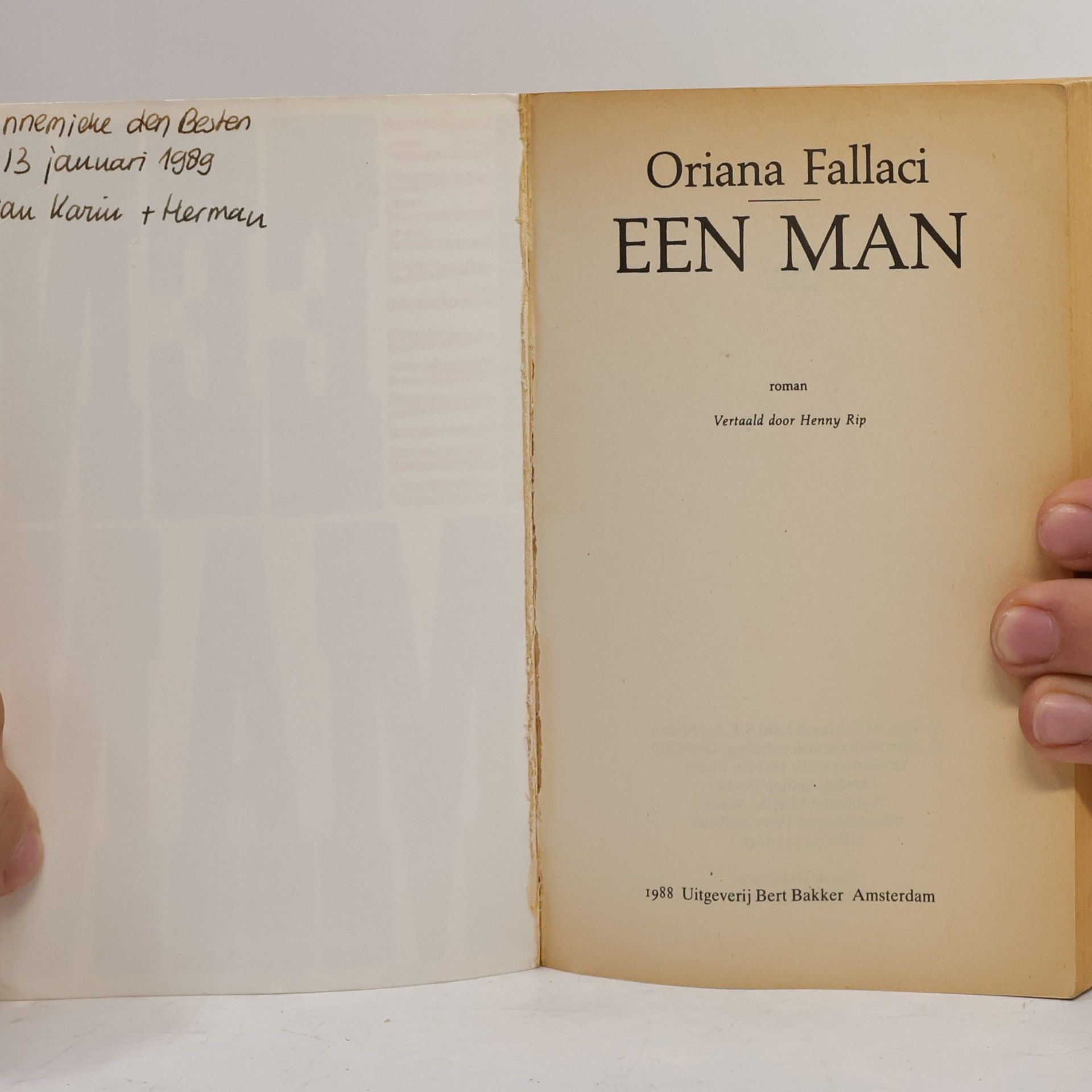 Oriana Fallaci Een man