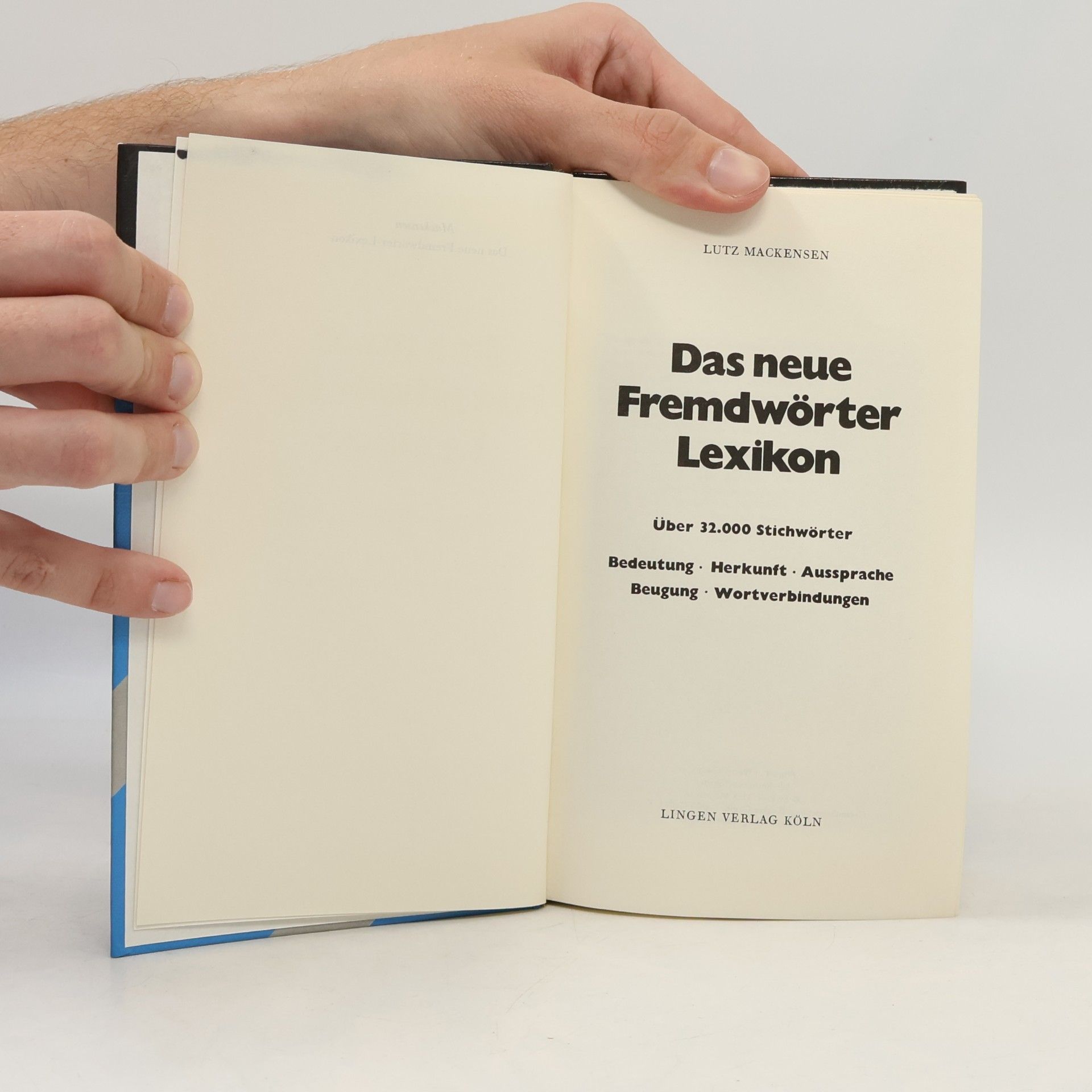 Lutz Mackensen Das neue Fremdwörter Lexikon