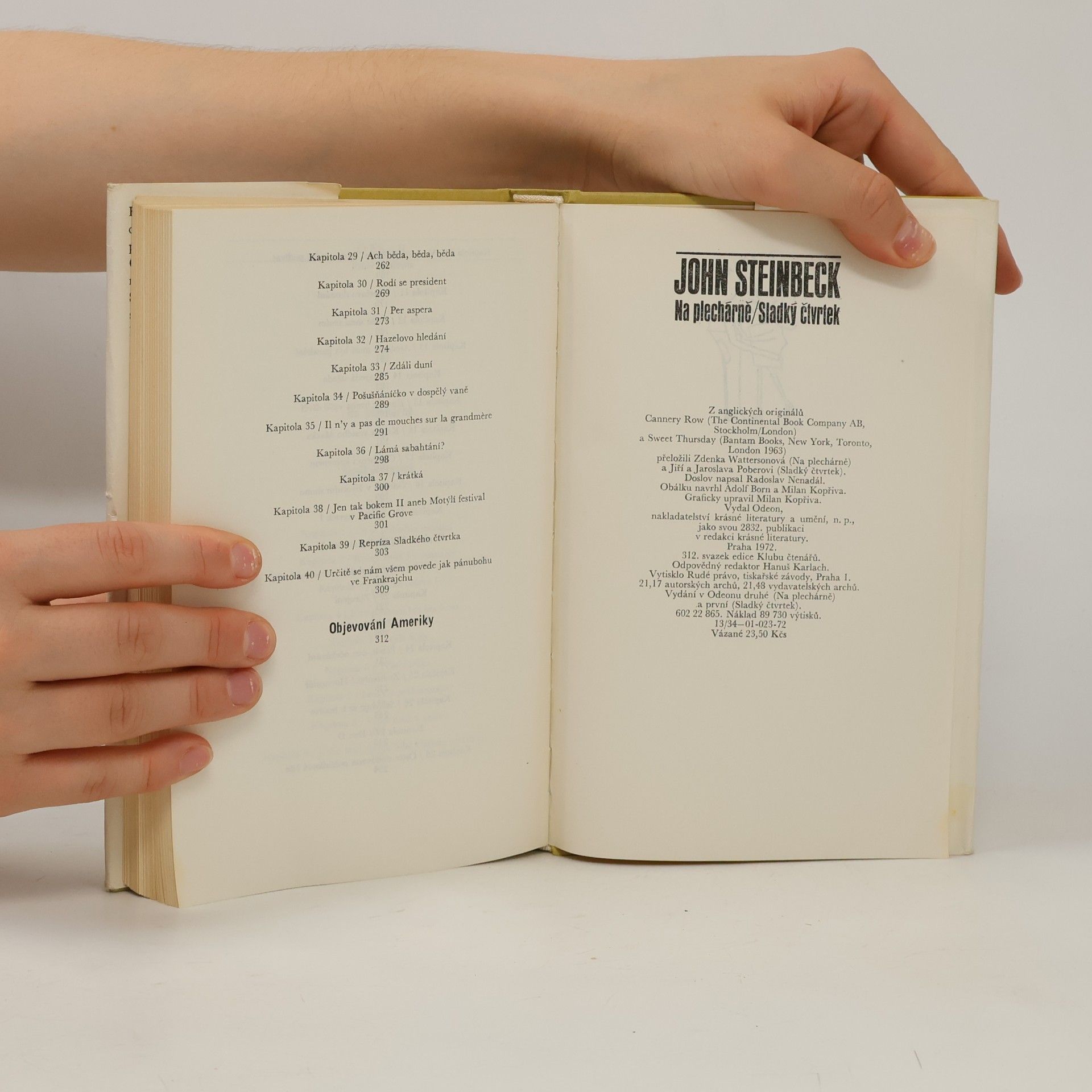 John Steinbeck Na plechárně. Sladký čtvrtek