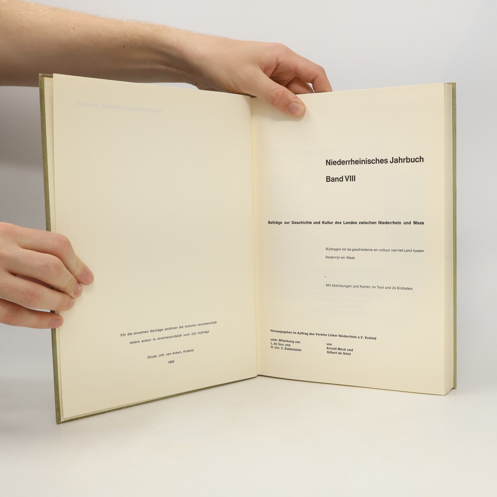 AA.VV. Niederrheinisches Jahrbuch VIII.