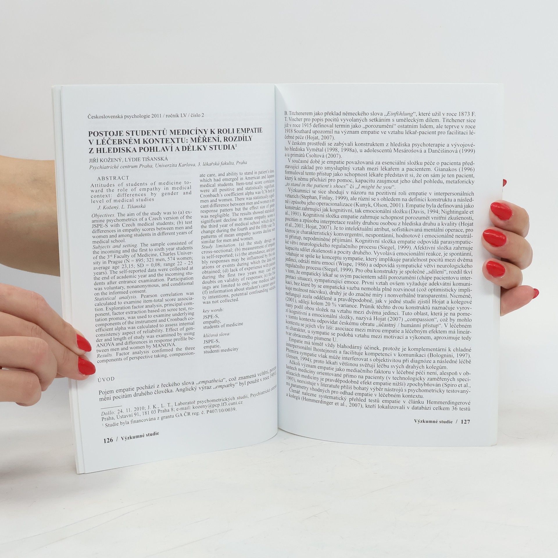 Various authors Československá psychologie 2/2011