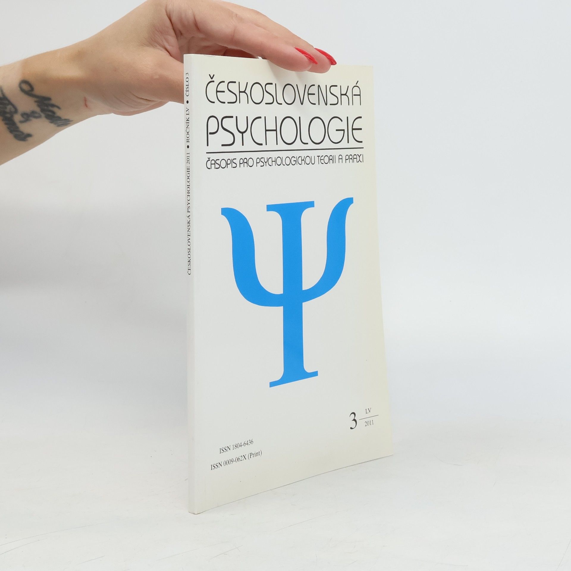 Autorenkollektiv Československá psychologie. Časopis pro psychologickou teorii a praxi. Č. 3, Roč. 55