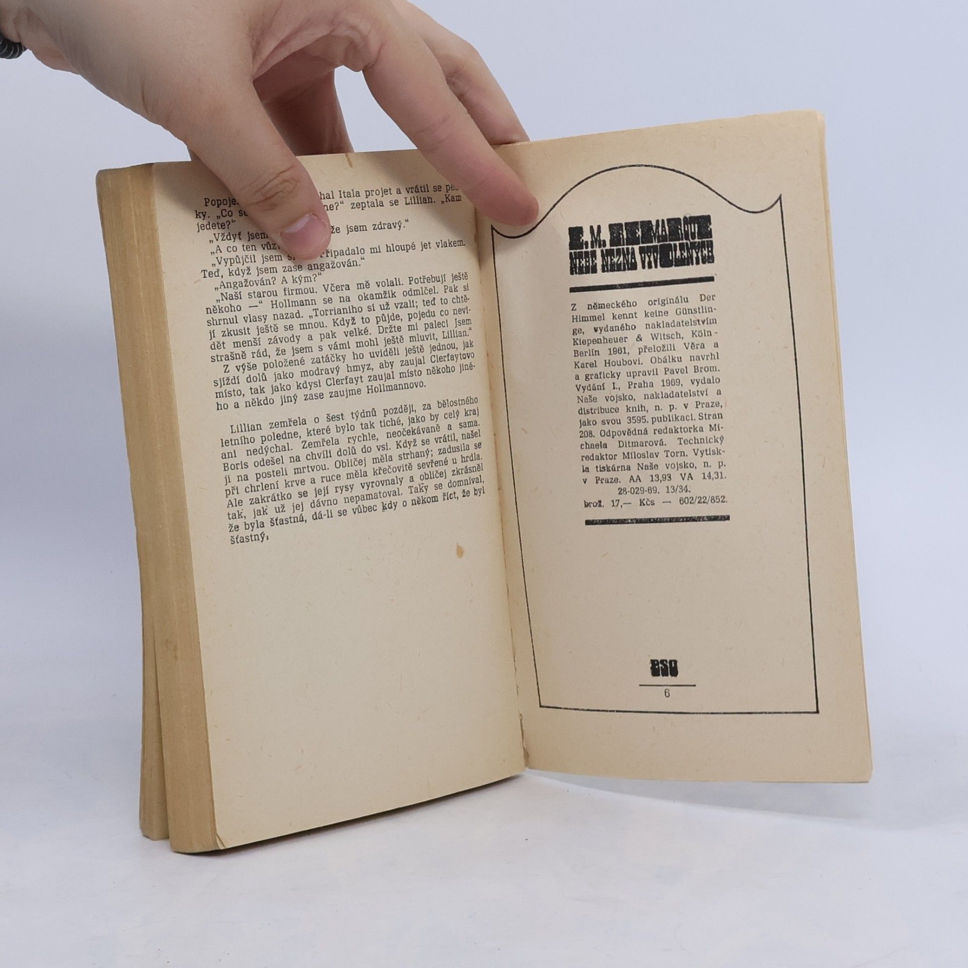 Erich Maria Remarque Nebe nezná vyvolených