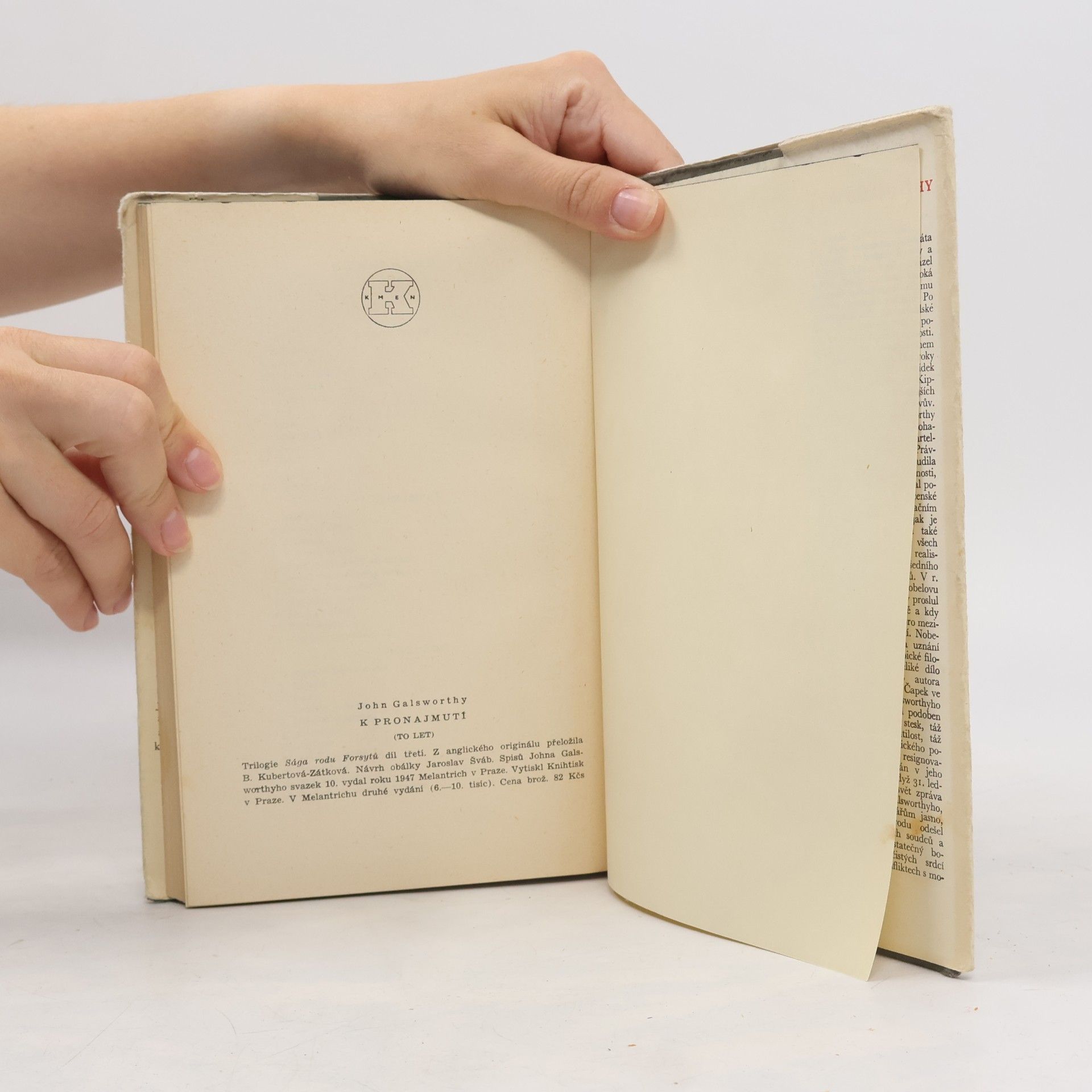 John Galsworthy K pronajmutí