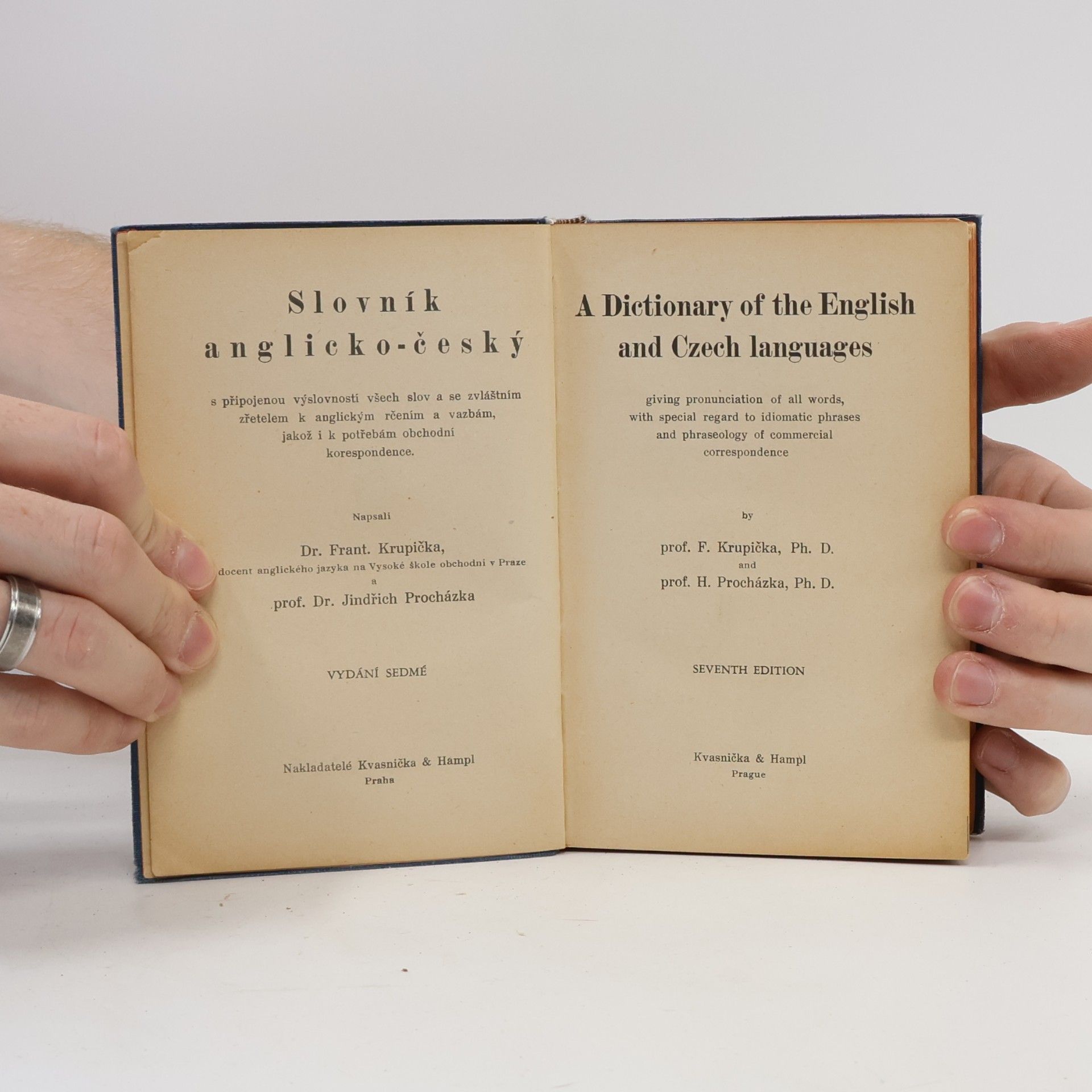 F. Krupička Anglicko-český a česko-anglický slovník