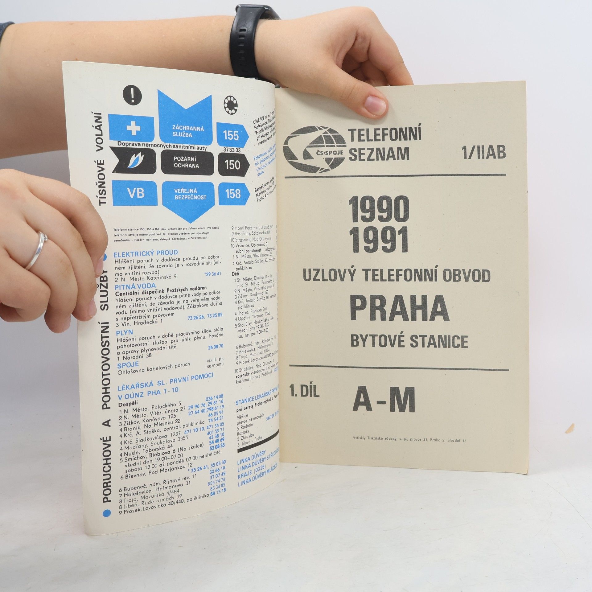 Autorenkollektiv Telefonní seznam Praha. A-M 1/II - 1190/1