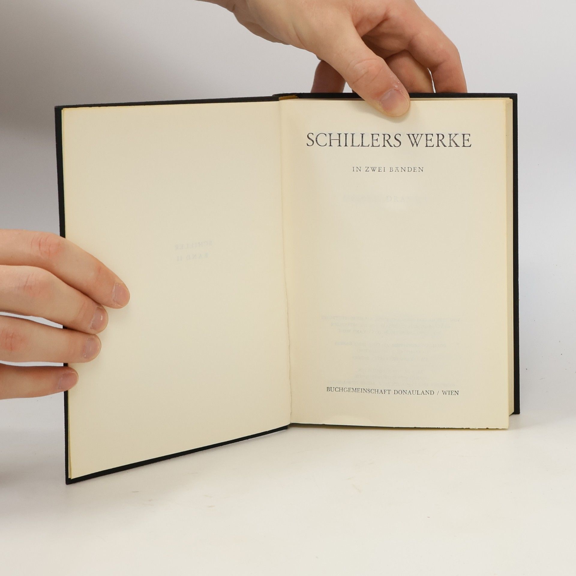 Friedrich Schiller Schillers Werke in zwei Bänden 1