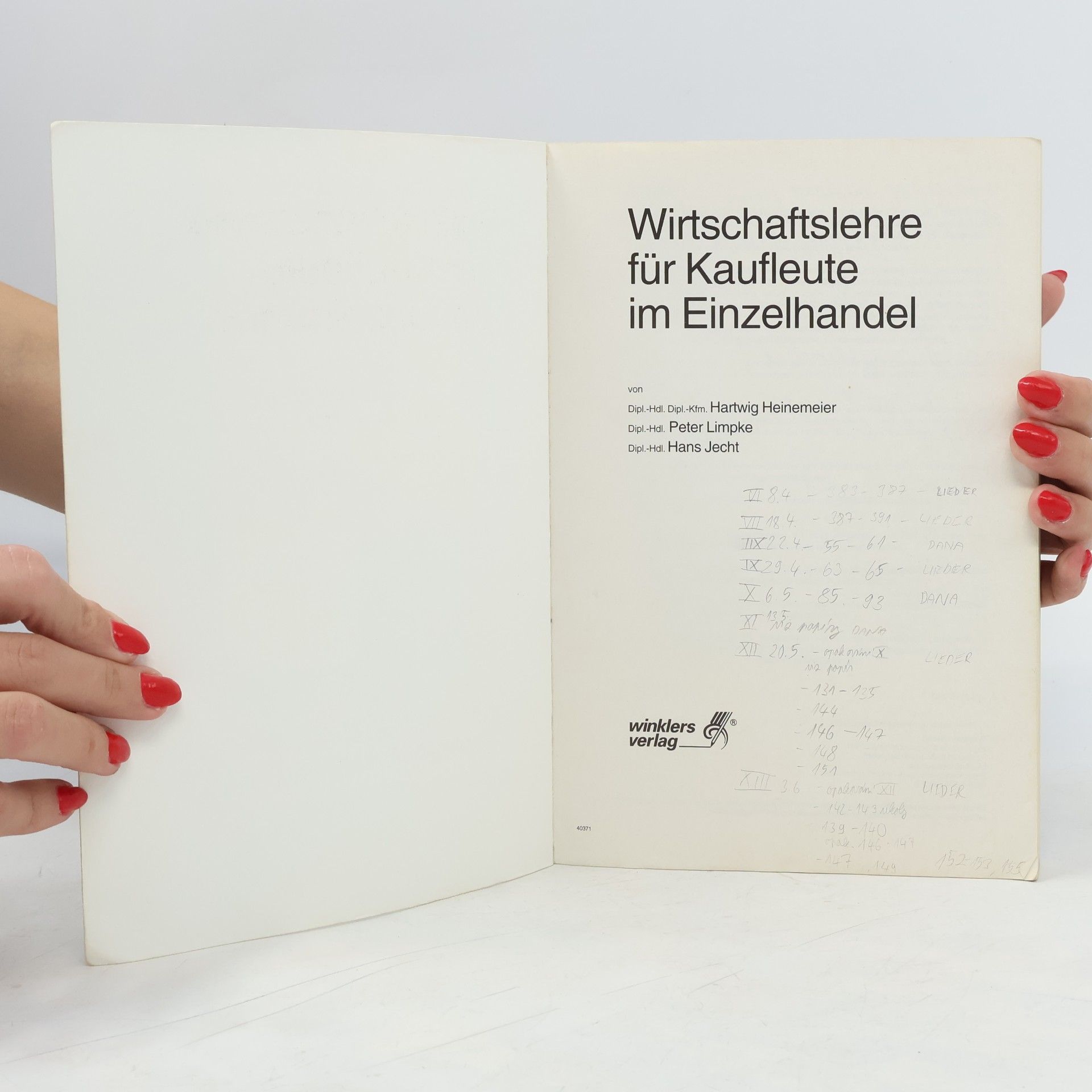 Wirtschaftslehre für Kaufleute im Einzelhandel