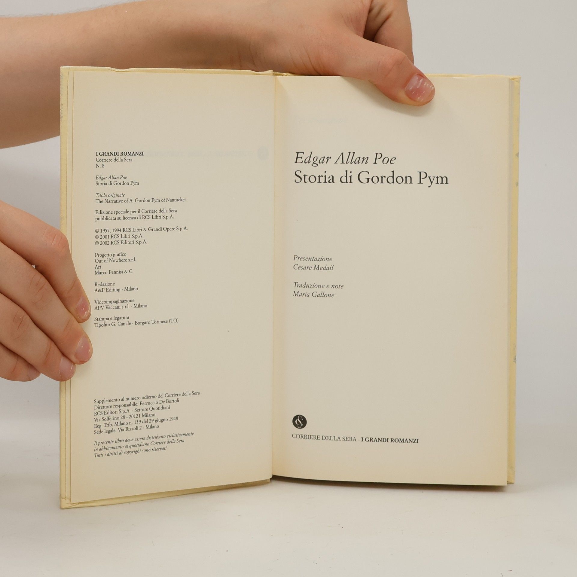 Edgar Allan Poe Storia di Gordon Pym