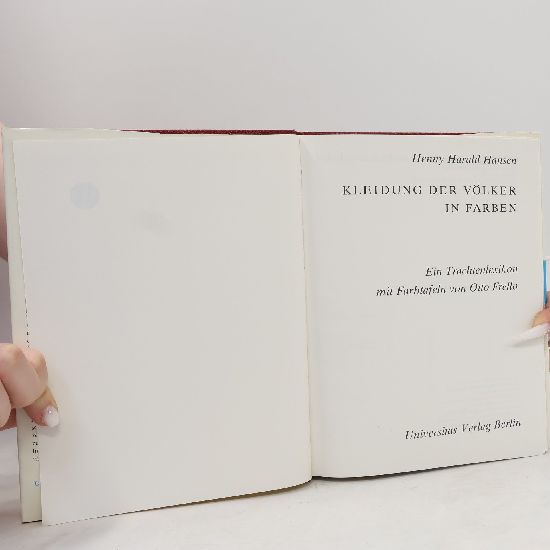 Henny Harald Hansen Kleidung der Völker in Farben