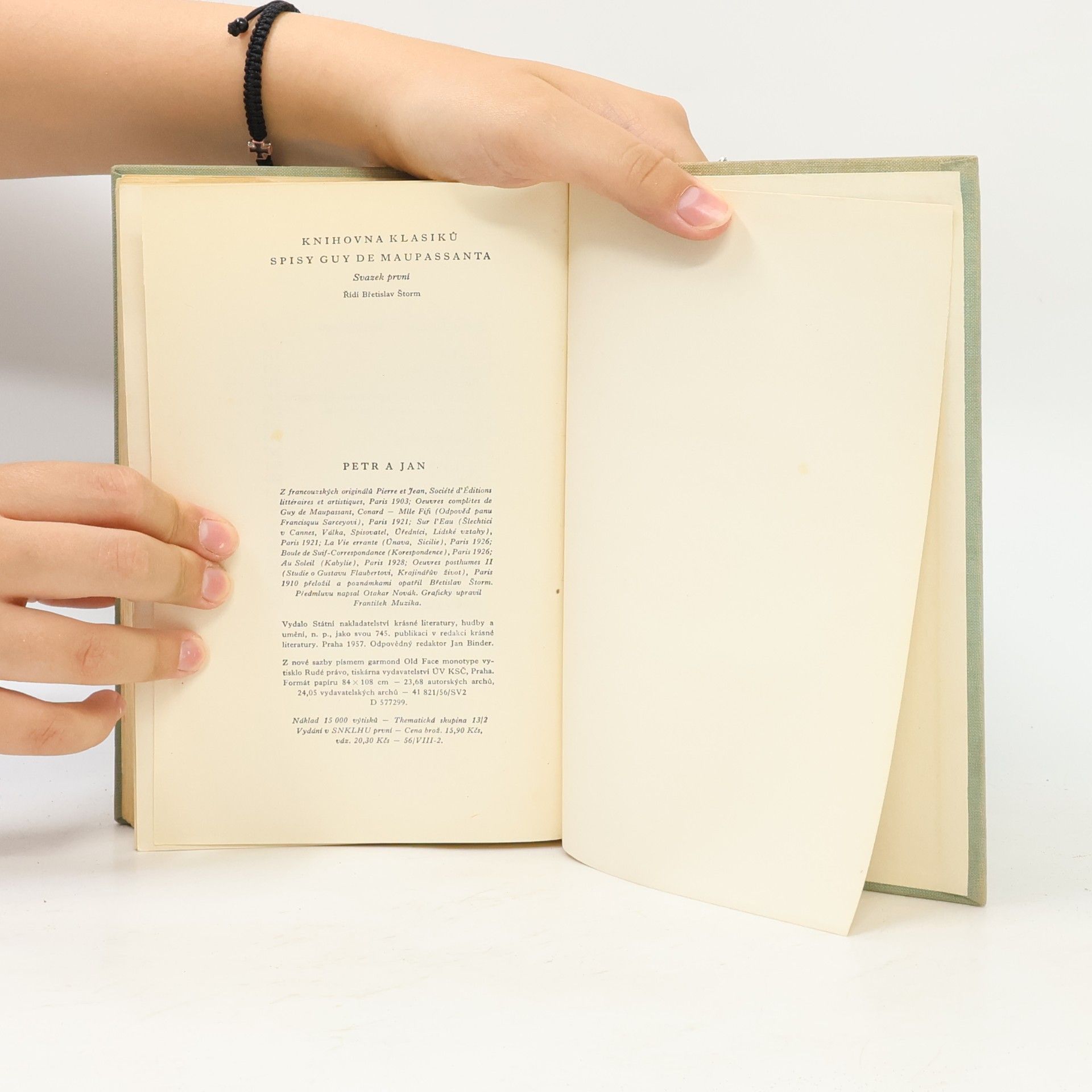 Guy de Maupassant Petr a Jan. Studie, črty a korespondence