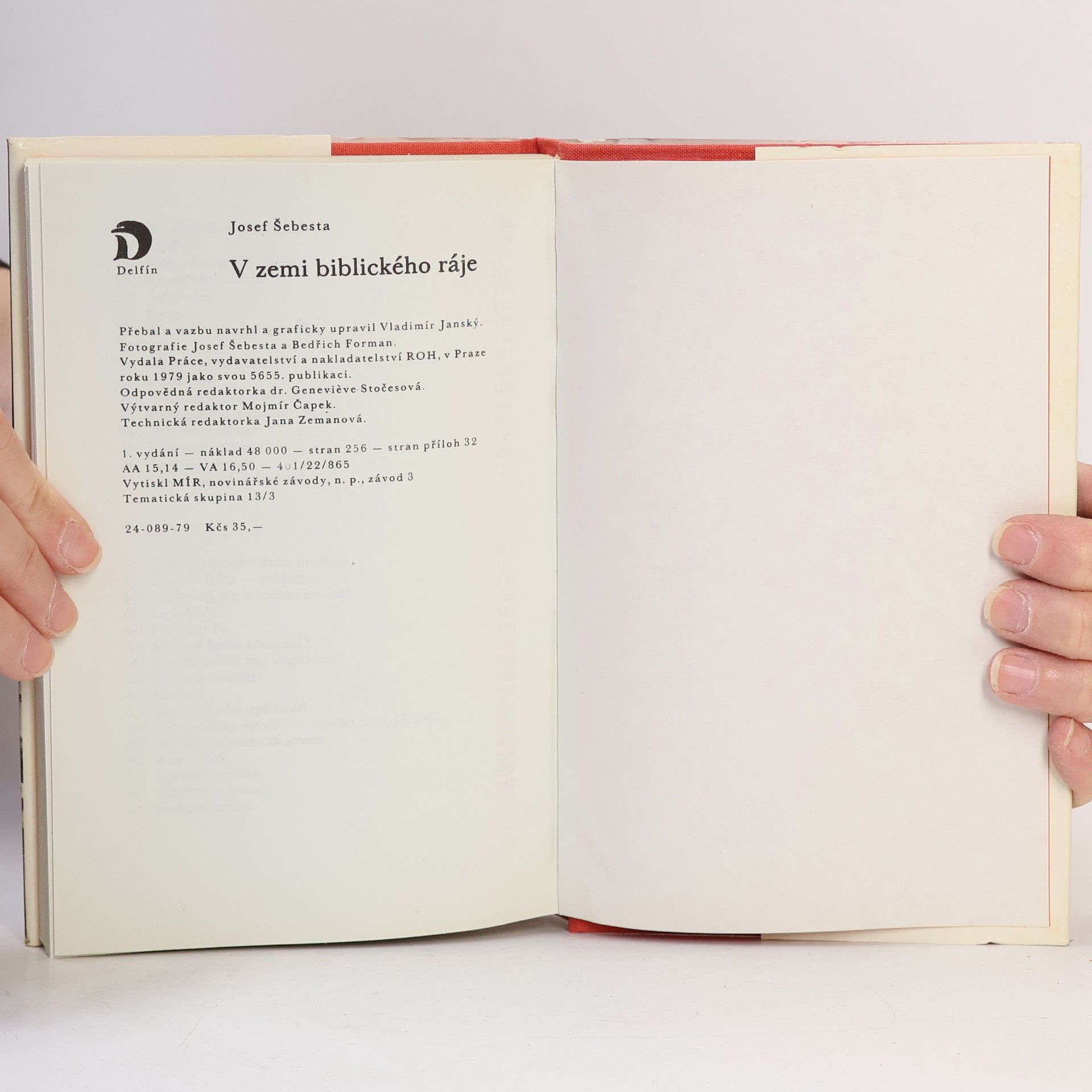 Josef Šebesta V zemi biblického ráje