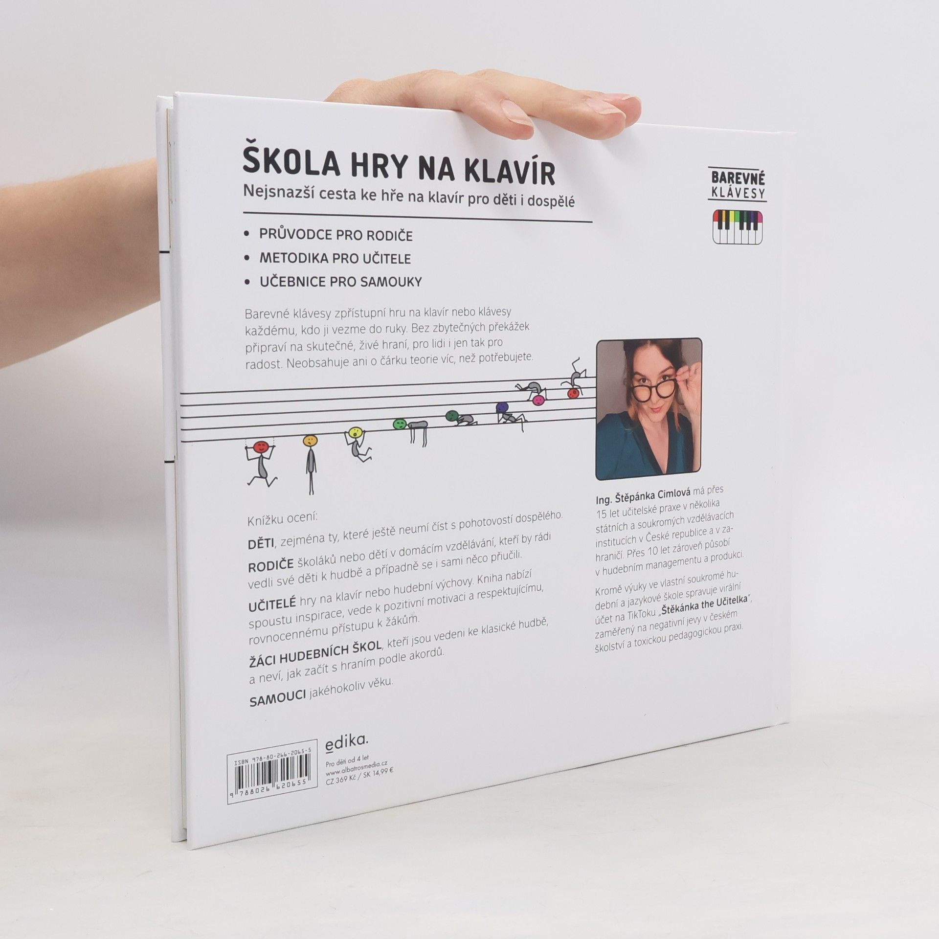 Štěpánka Cimlová Škola hry na klavír: Barevné klávesy
