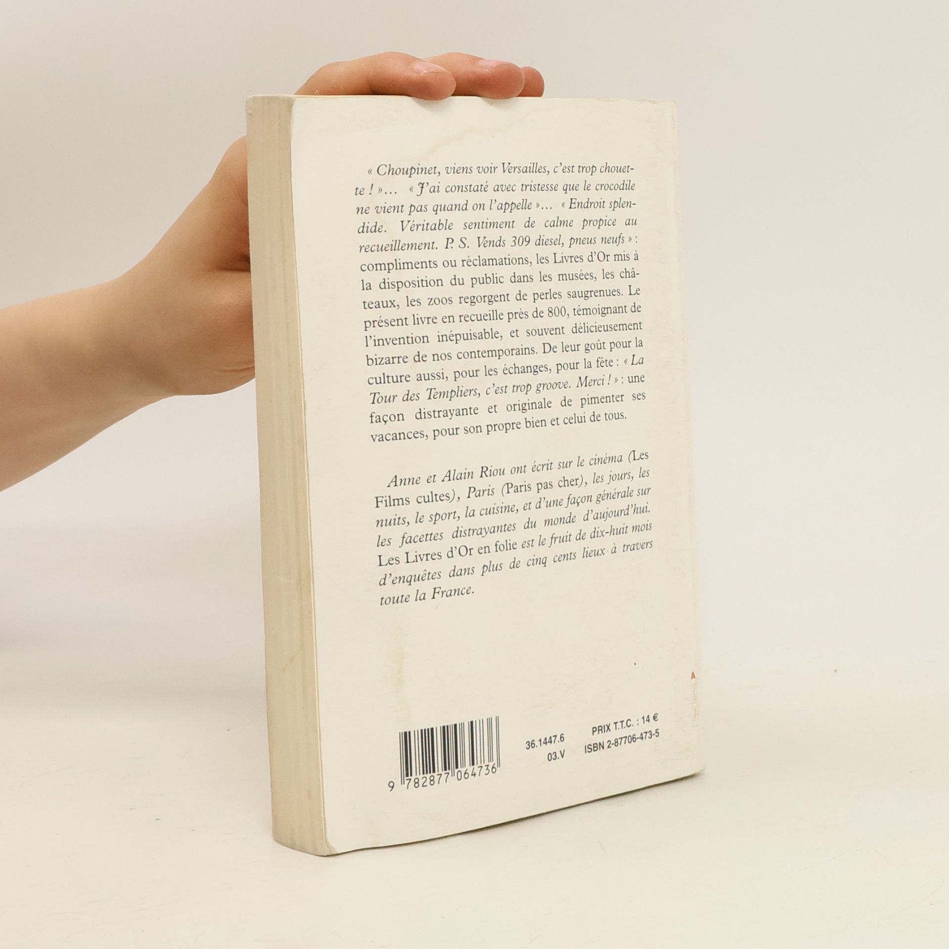 Anne Riou Livre d'or en folie