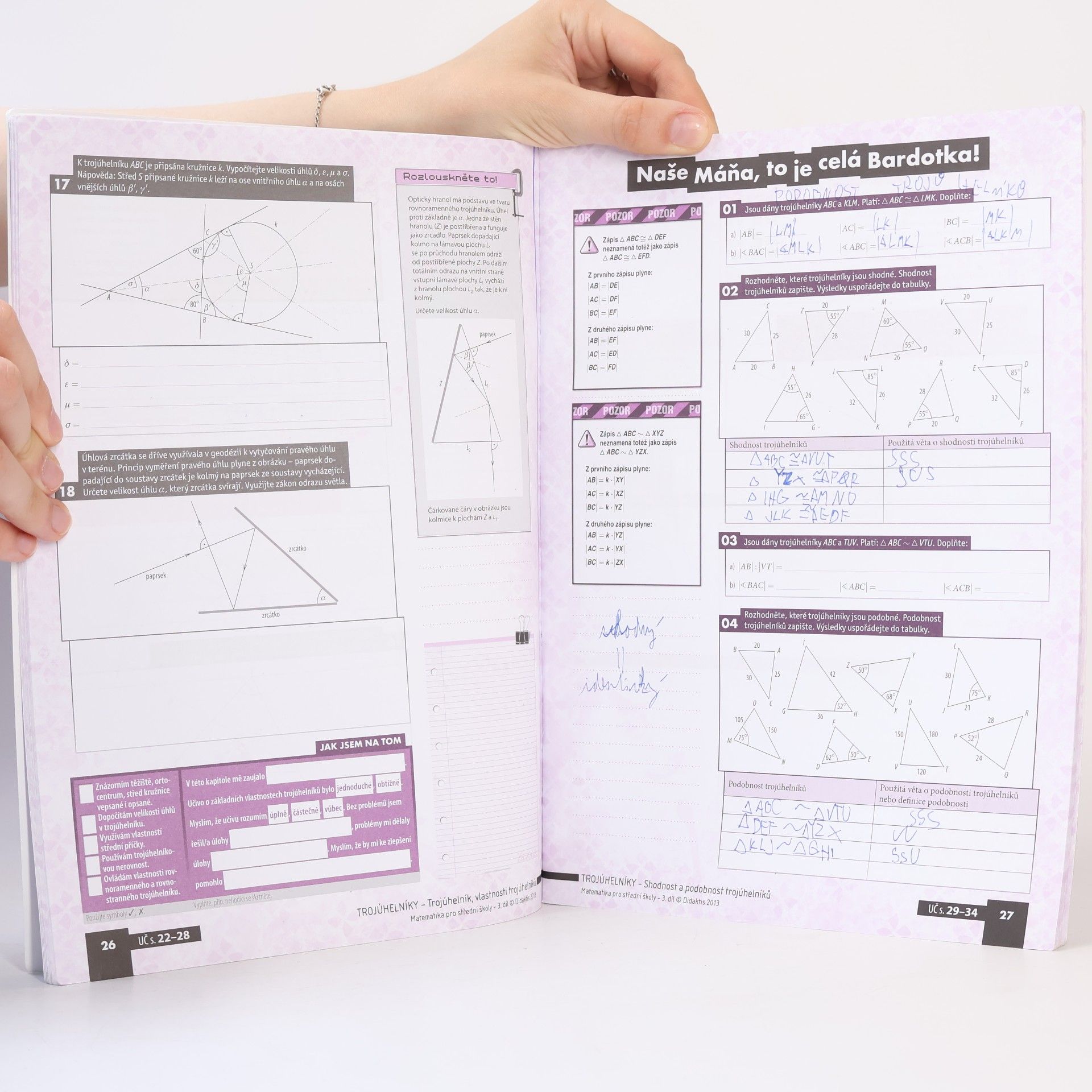 AA.VV. Matematika pro střední školy 3. díl. Planimetrie. Pracovní sešit 1