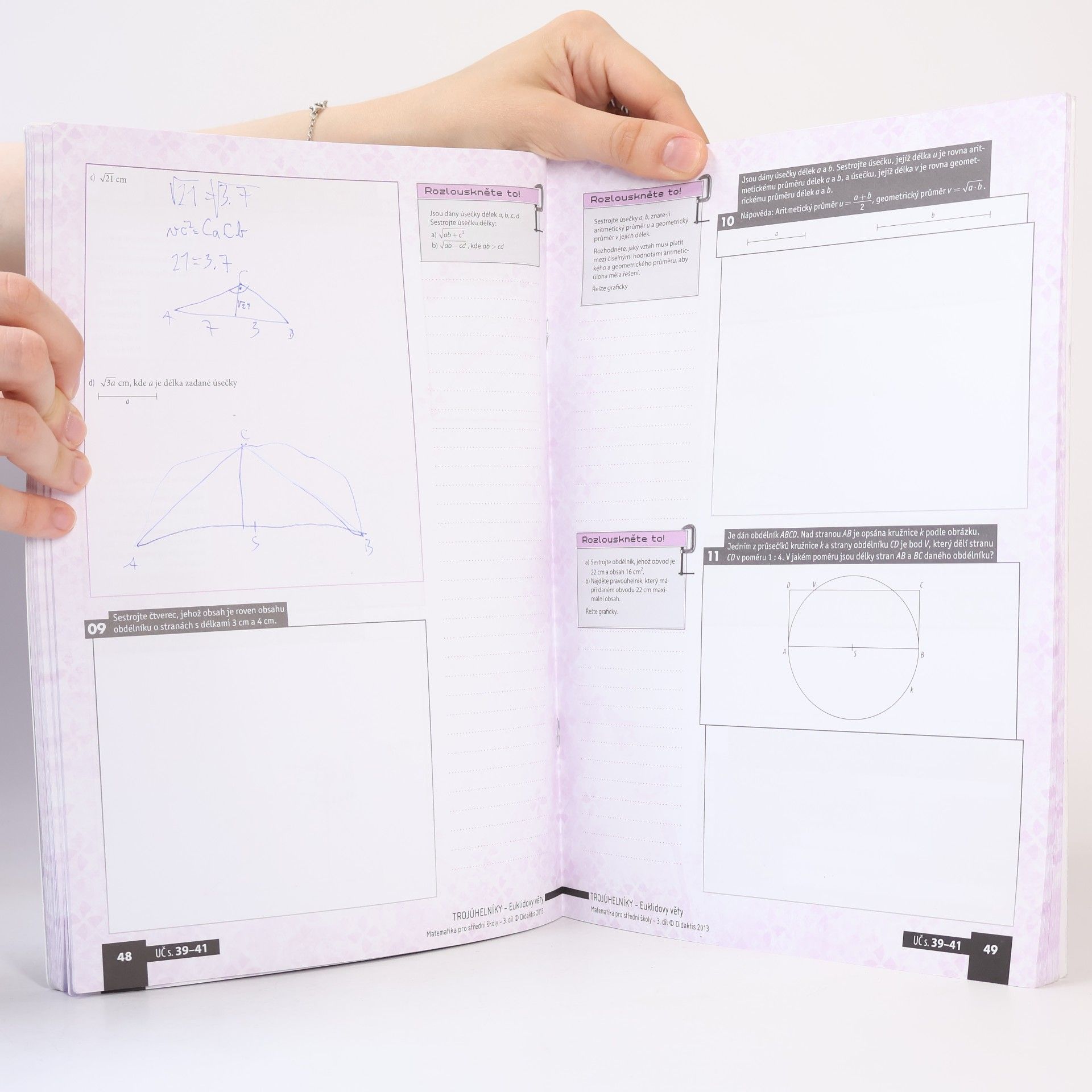 AA.VV. Matematika pro střední školy 3. díl. Planimetrie. Pracovní sešit 1