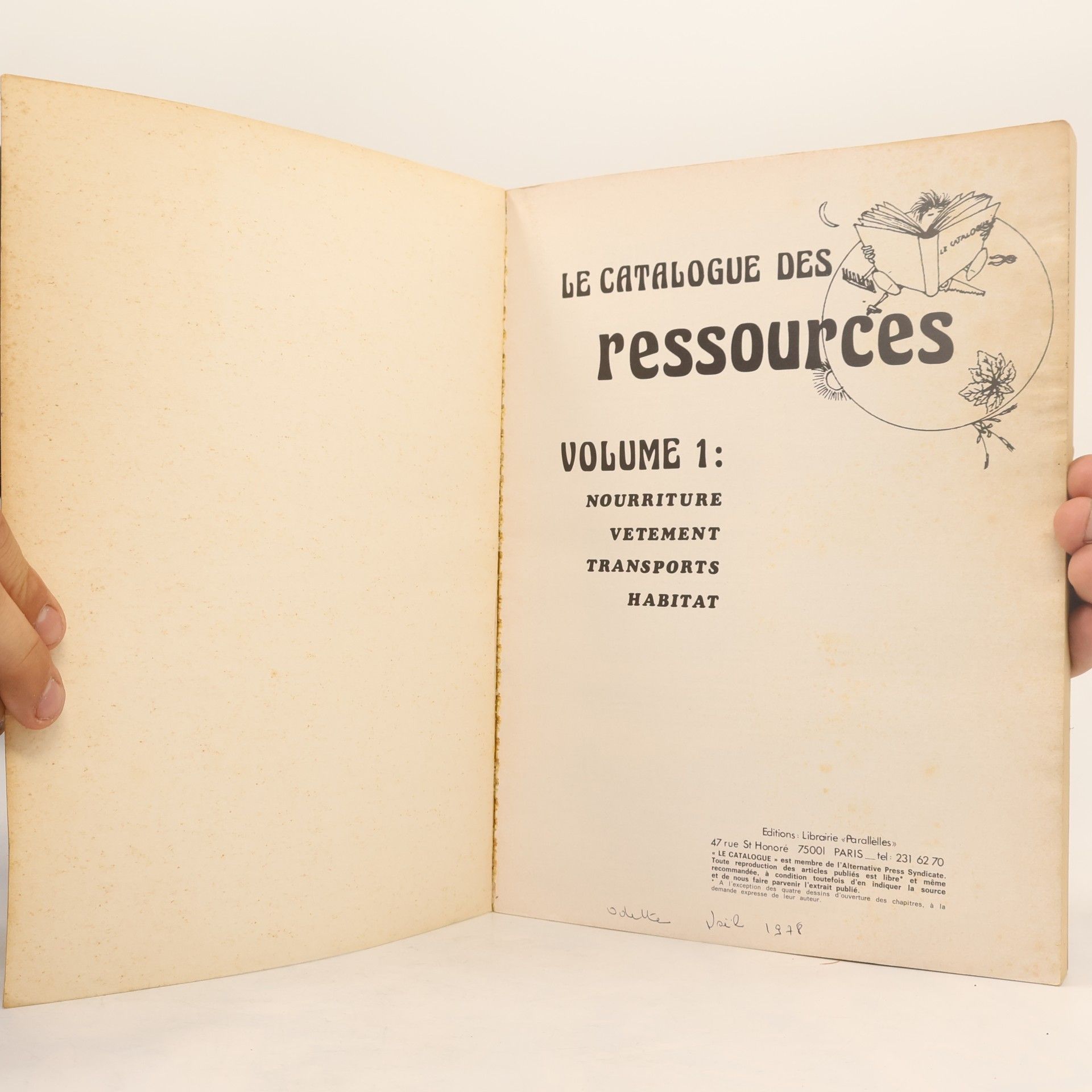 Various authors Le Catalogue des Ressources, Volume 1