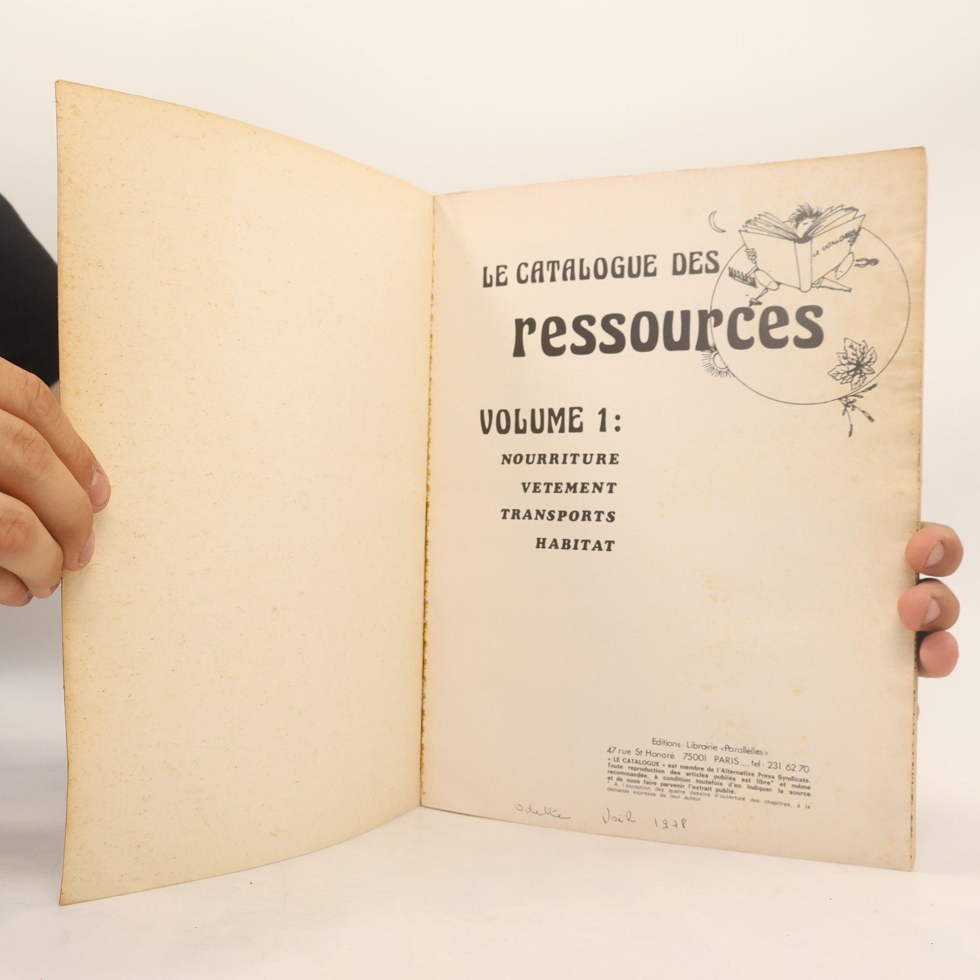 Various authors Le Catalogue des Ressources, Volume 1