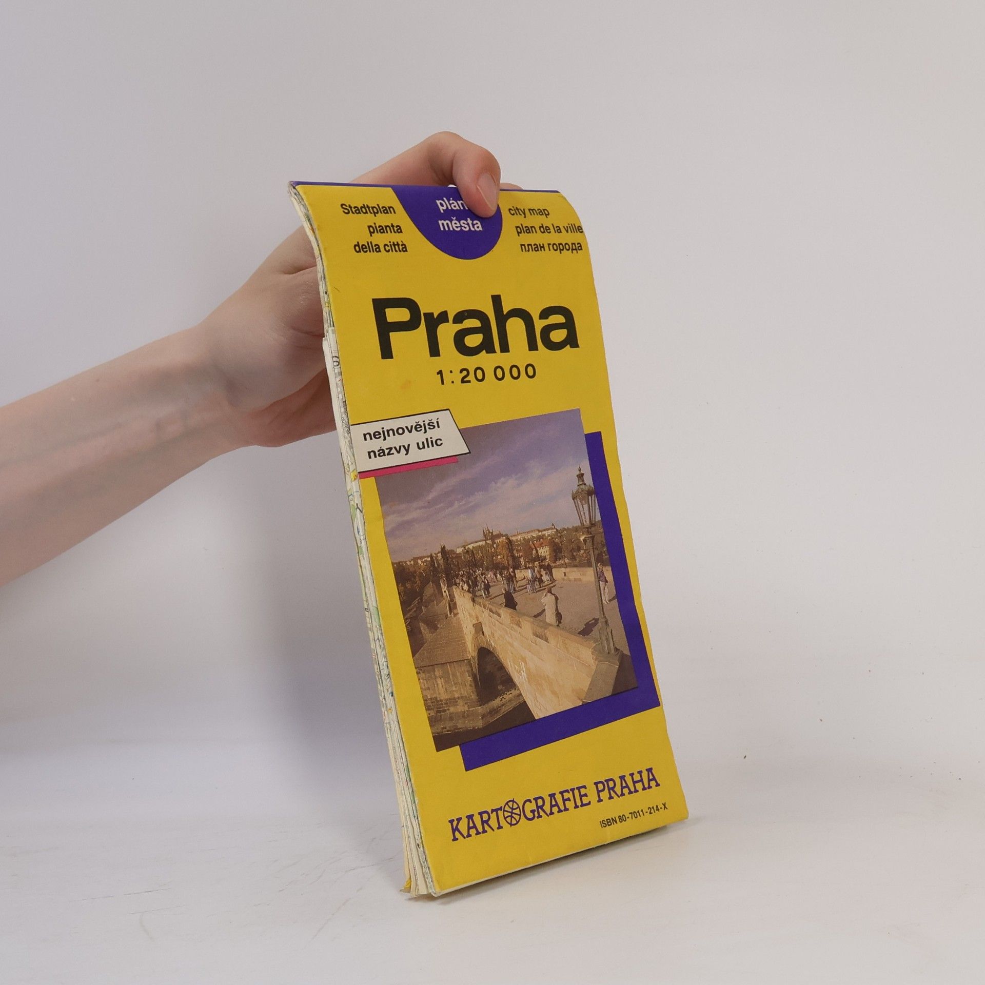 Collectif d'auteurs Praha plán města 1:20000. Nejnovější názvy ulic